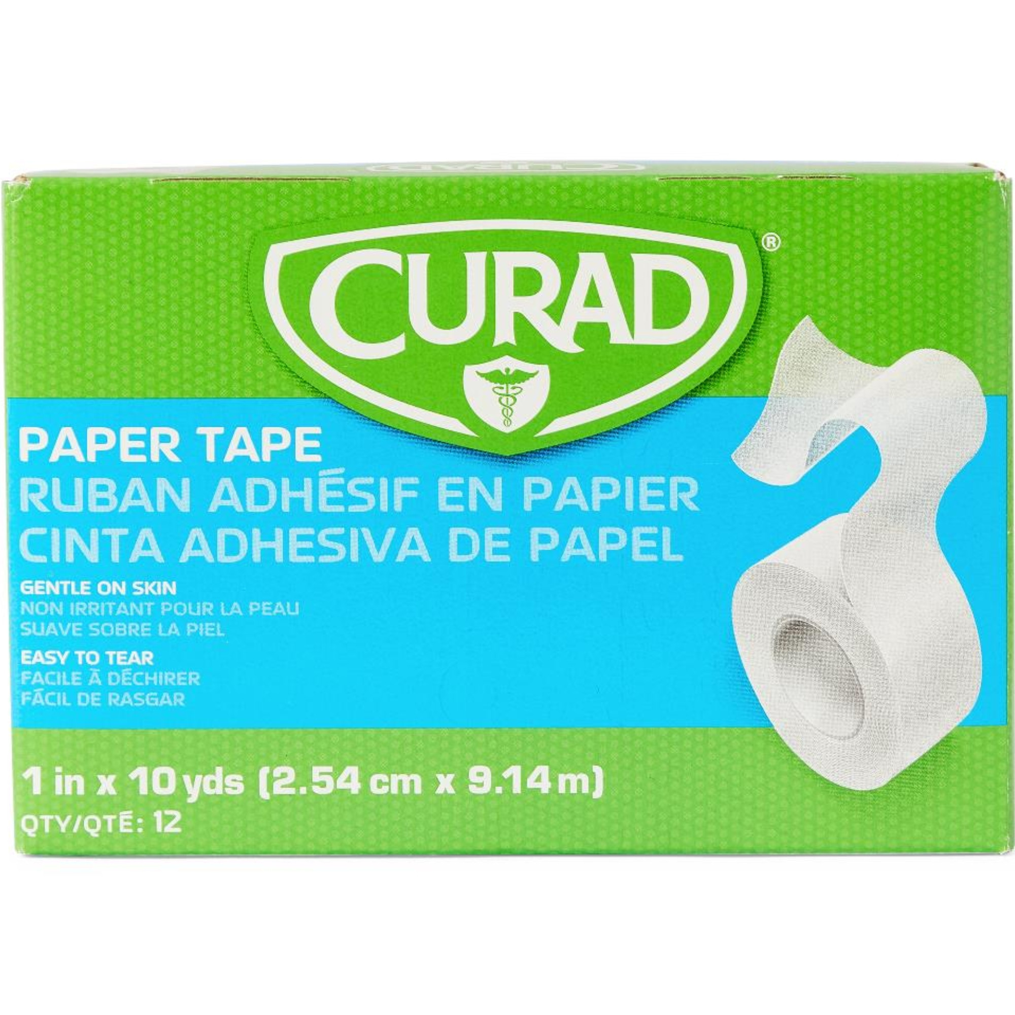 Curad Adhesive Paper Tape, 1 inch x 10 yards