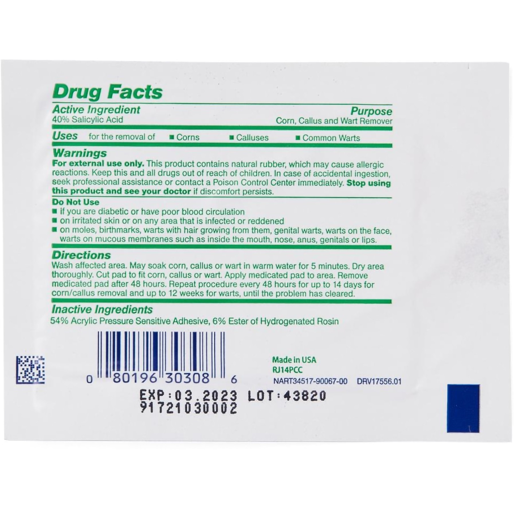 Curad MediPlast Corn, Callus & Wart Remover Pads