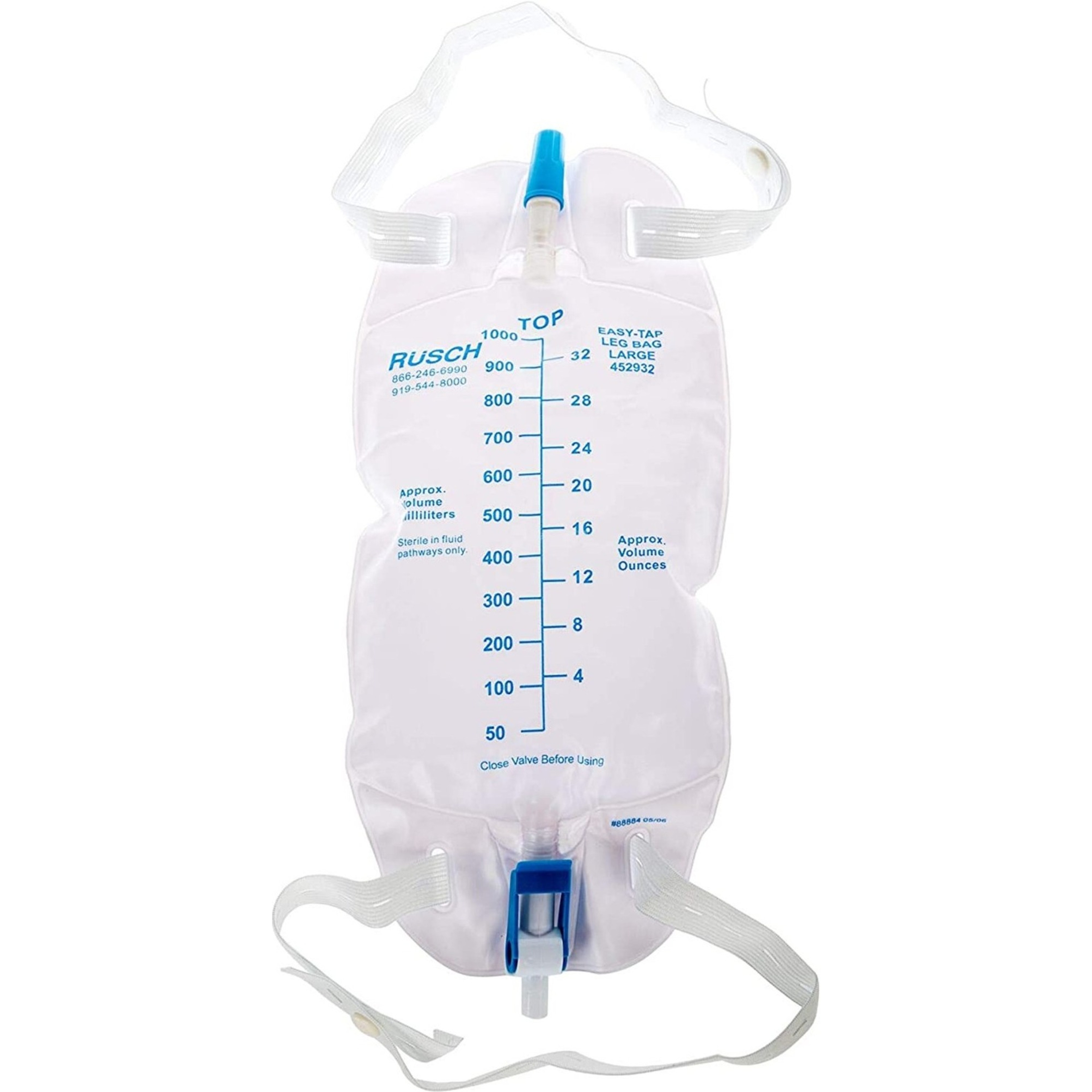 Easy Tap Urinary Leg Bag, 1000 mL