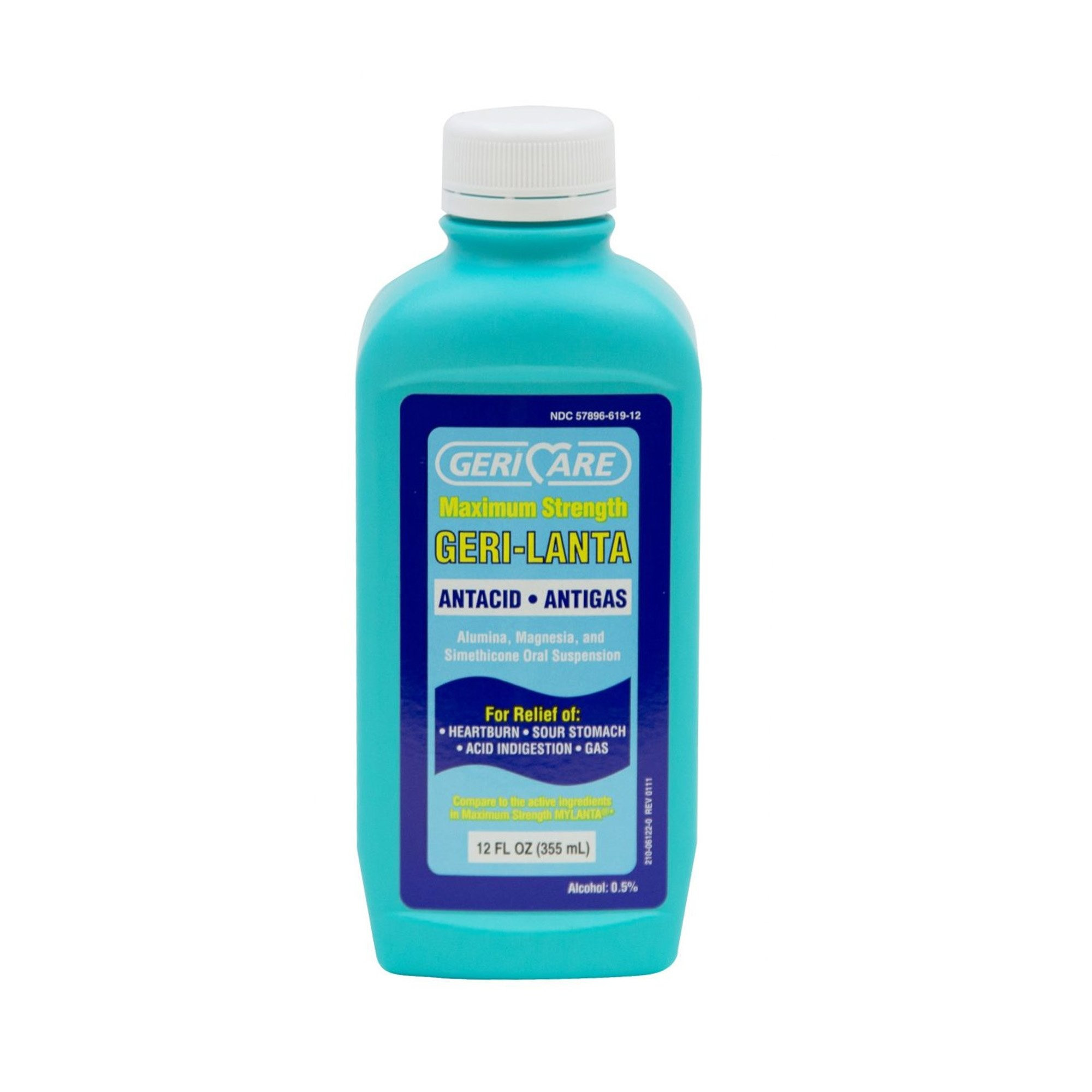 Geri-Care Maximum Strength Geri-Lanta Antacid, Original Flavor, 12 oz., XMYL-12-GCP, Geri-Care Antacid, 12 fl. Oz.