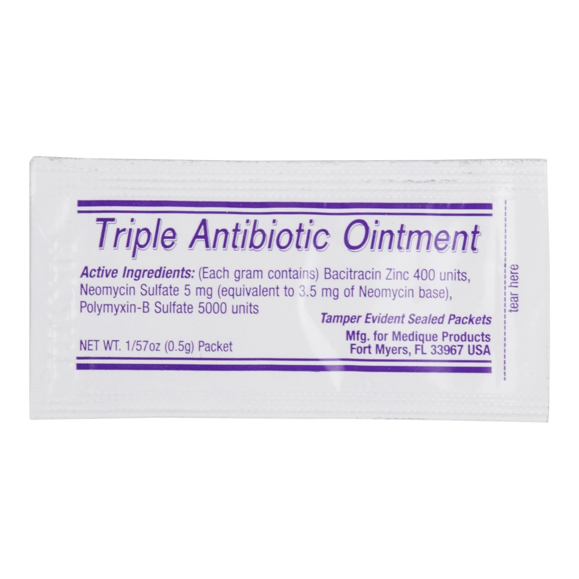 Medi-First Triple Antibiotic Ointment Packets, 0.5 Grams