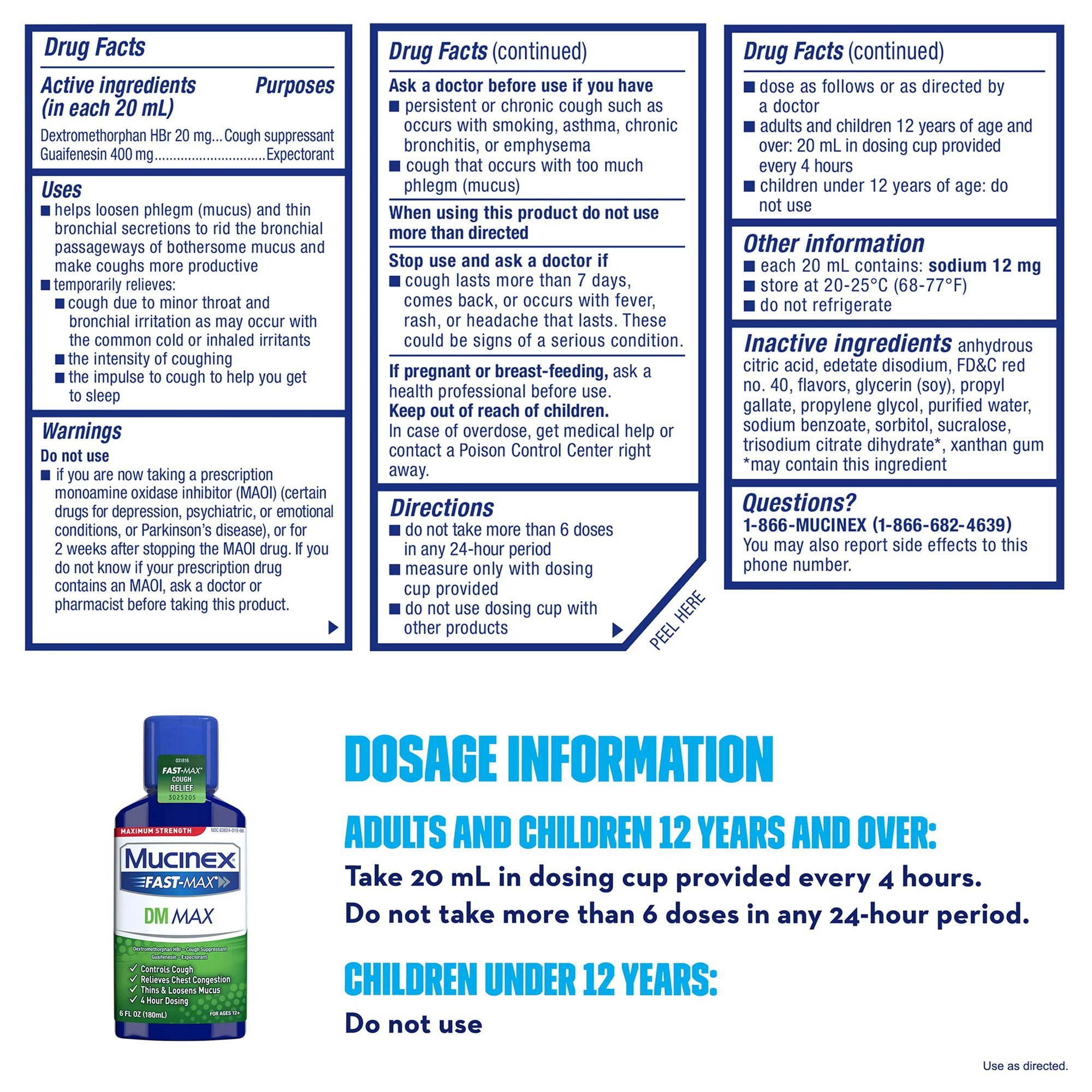 Mucinex Fast-Max DM Max Cold and Cough Relief