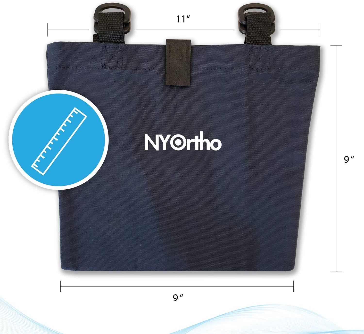 NYOrtho Vinyl Urinary Drain Bag Holder For Use With Wheelchair