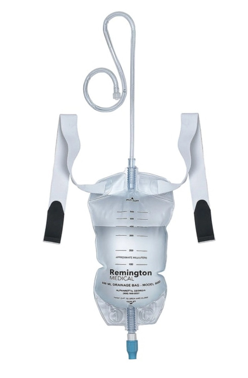 Remington Medical Drain Bag, 600 mL, 600-D, 1 Each