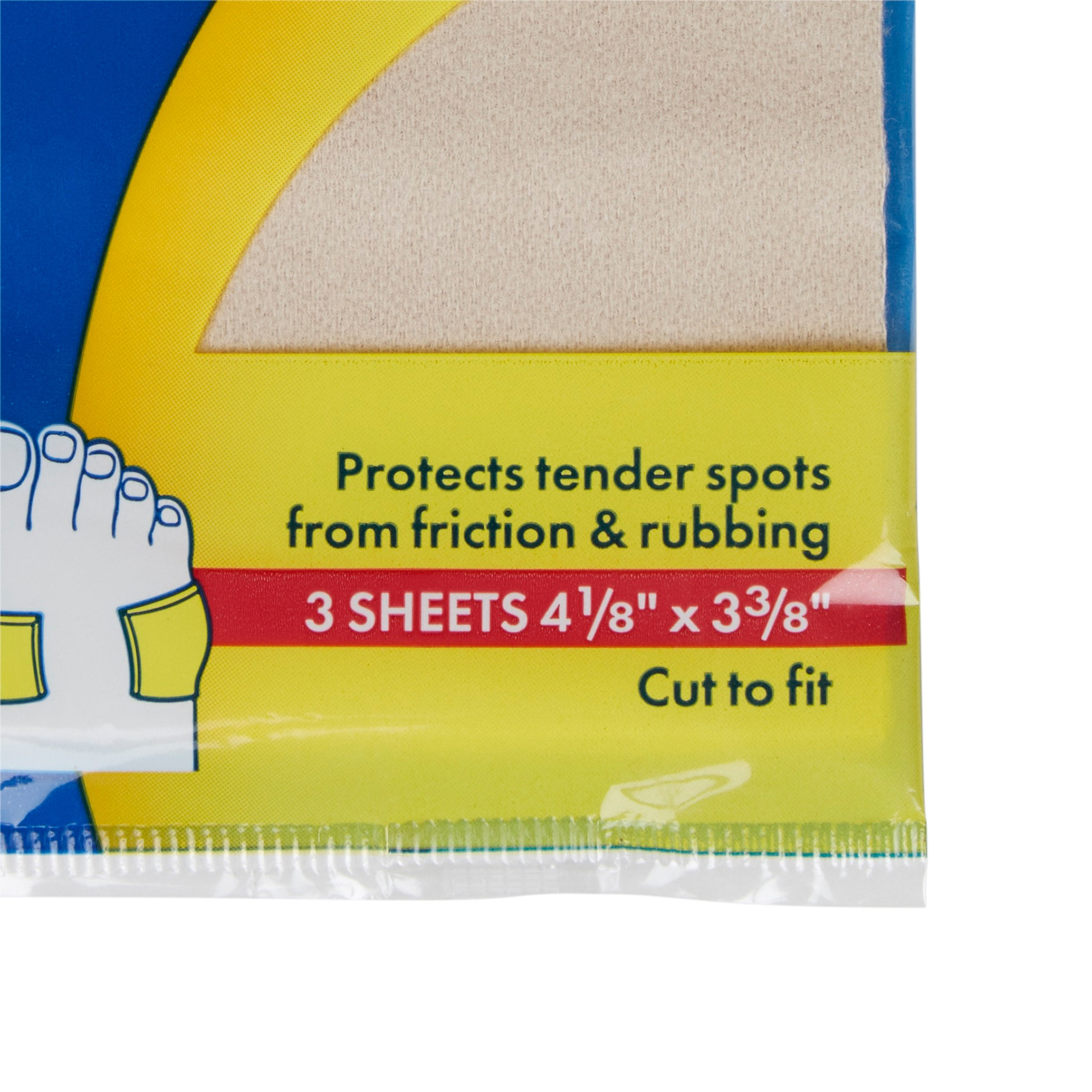 sunmark Moleskin Plus Padding, 01093904433, Pack of 3