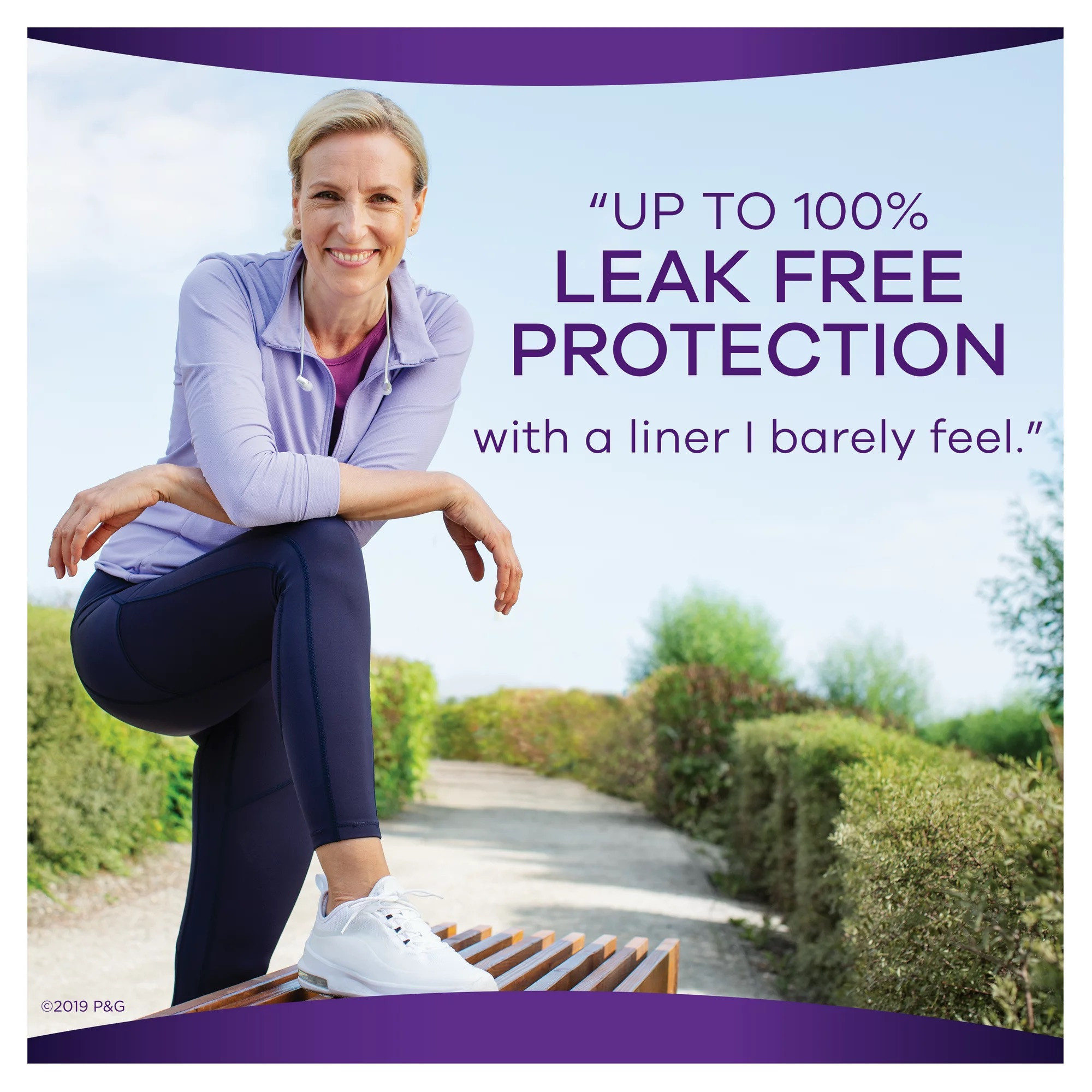 Always Discreet Bladder Leaks Liners, Long, Very Light