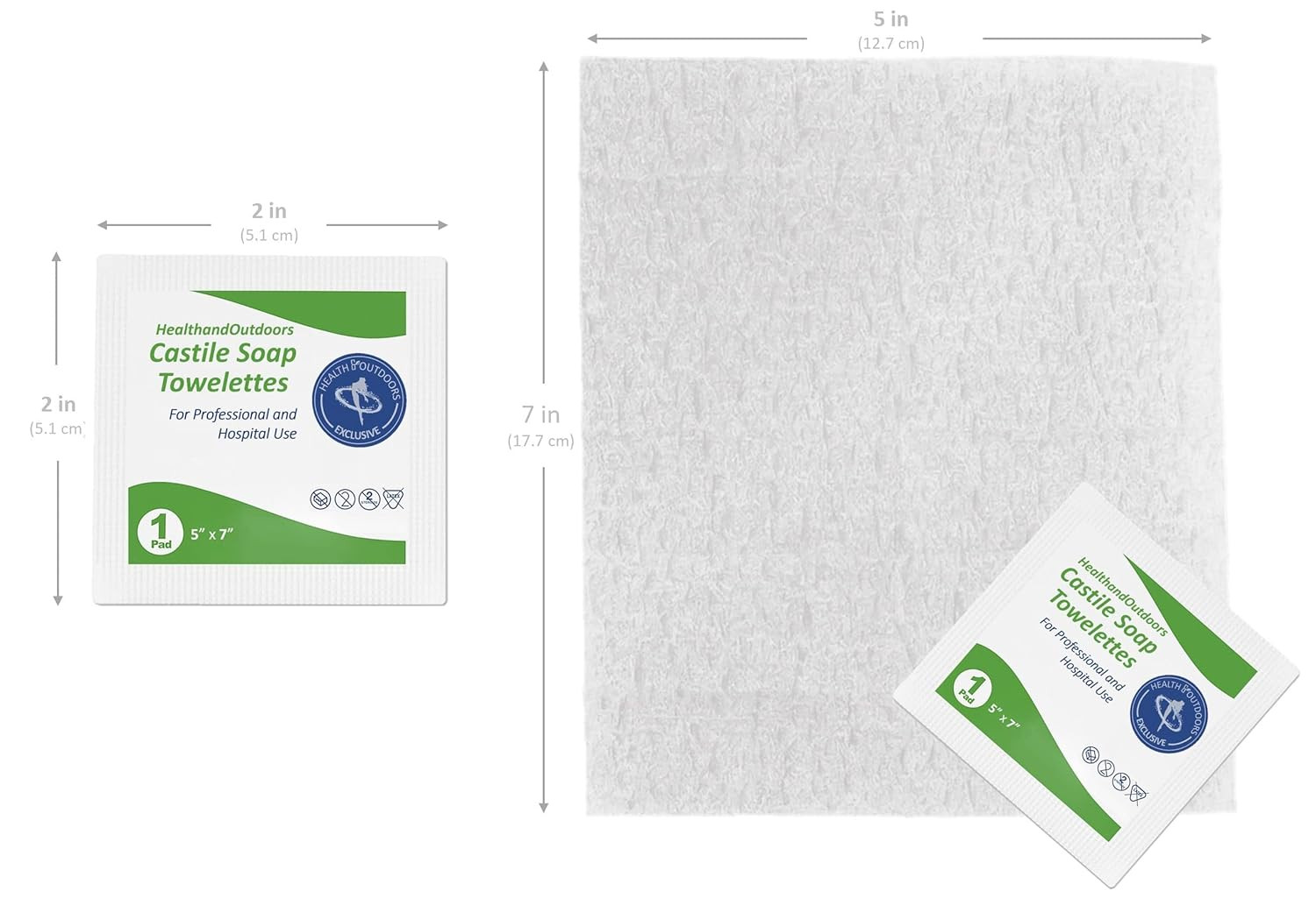 Dynarex Castile Soap Towelettes