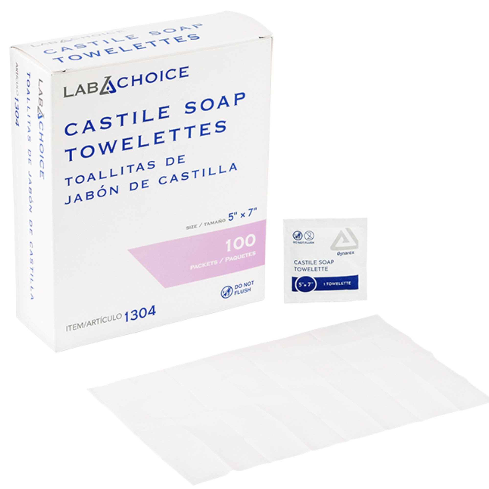 Dynarex Castile Soap Towelettes