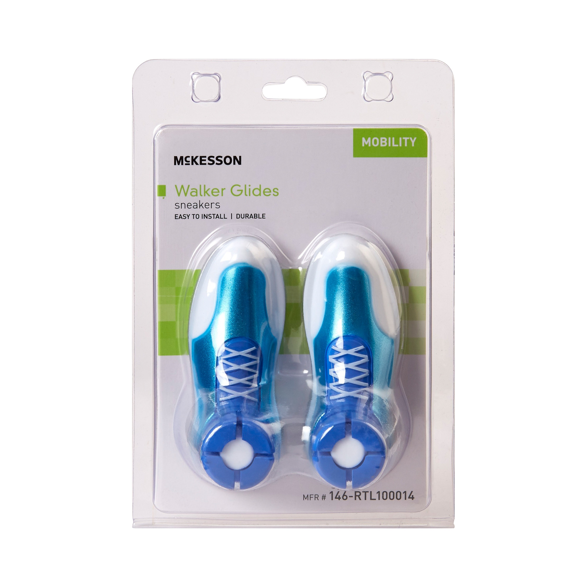 McKesson Walker Ski Glides, 146-RTL100014, Sneakers - 1 Box
