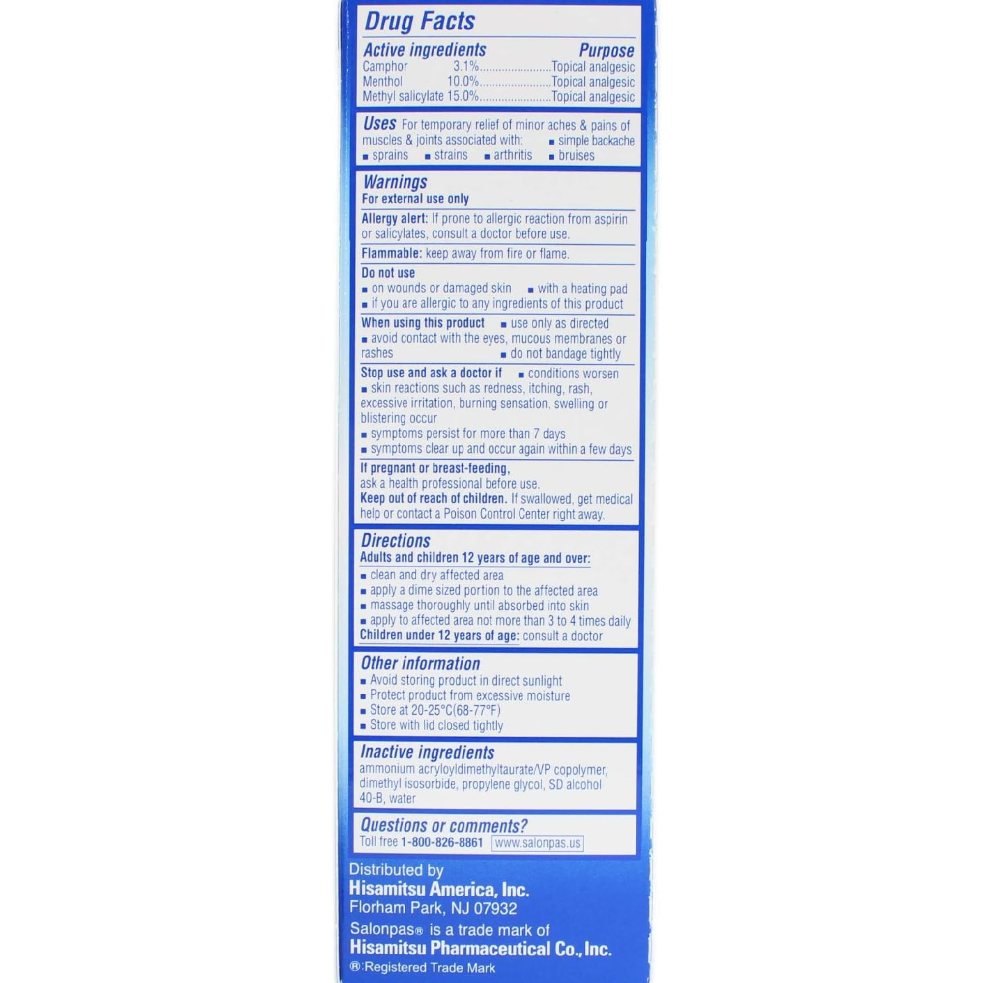 Salonpas Deep Relieving Gel Topical Analgesic, 2.75 oz., 34658190002, 1 EachSalonpas Deep Relieving Gel Topical Analgesic, 2.75 oz., 34658190002, 1 Each