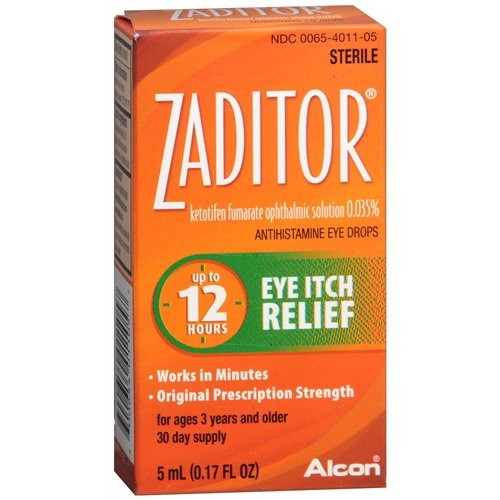 Zaditor Antihistamine Eye Drops Itch Relief, 00065401105, 1 Each