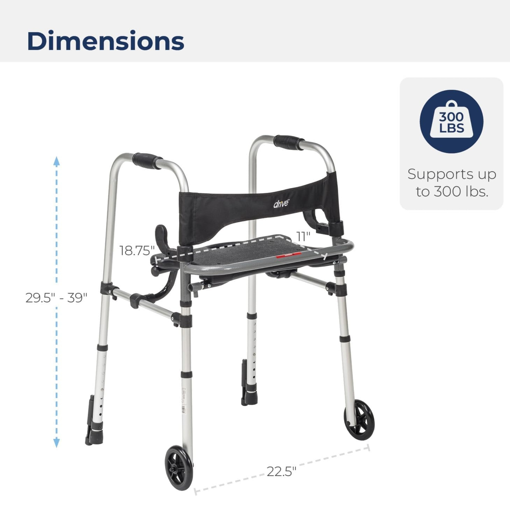 Drive Clever-Lite LS Adult Walker | Shop at Carewell