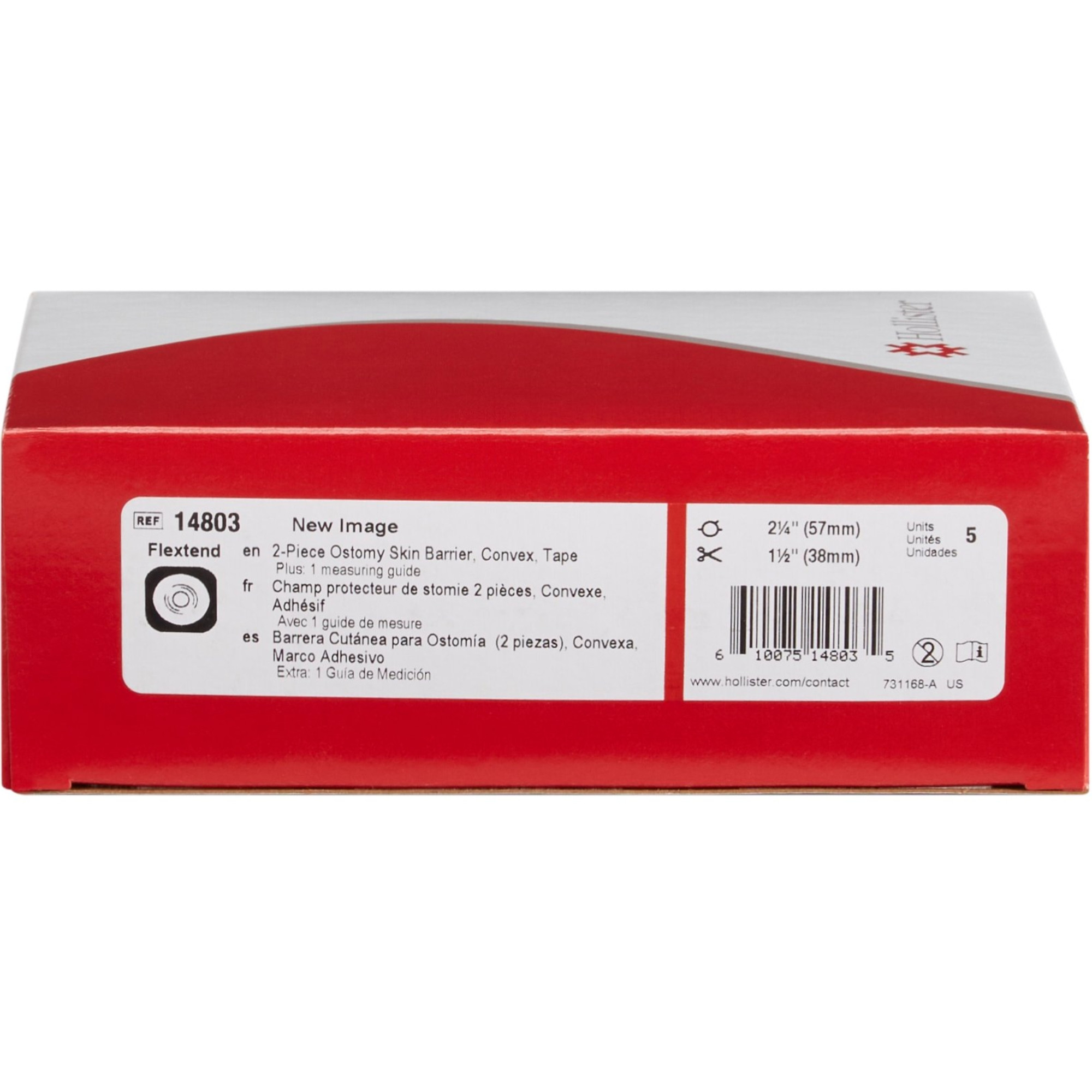 Hollister FlexTend Ostomy Barrier, Trim to Fit, Extended Wear, 2.75", Fits Stomas up to 1.5"