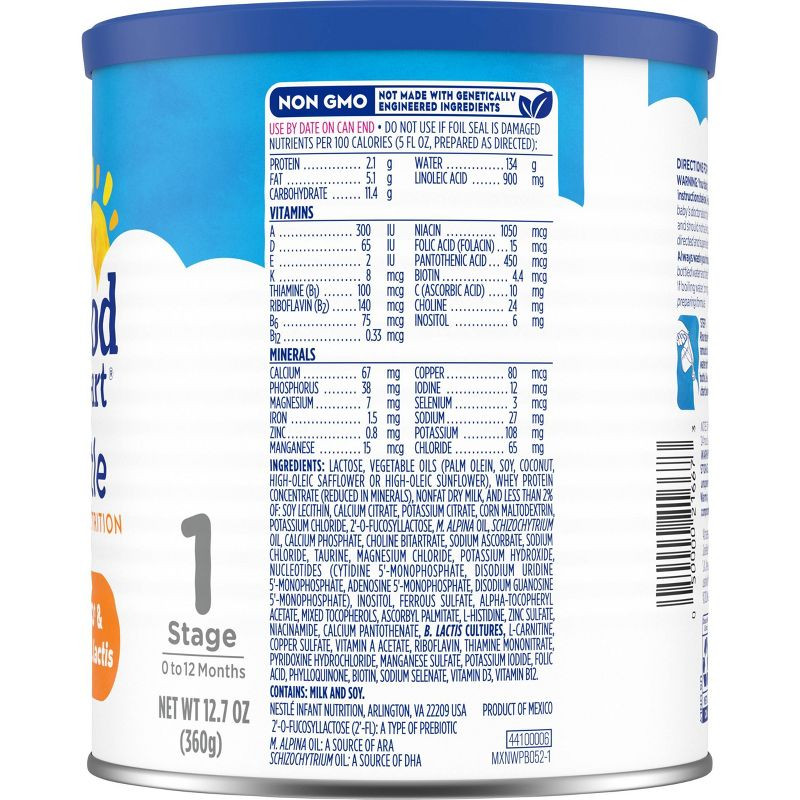 Gerber Goodstart Gentle For Complete Nutrition & Comfort Infant Formula with Iron, 12.7 oz., 5000022901, 1 Each