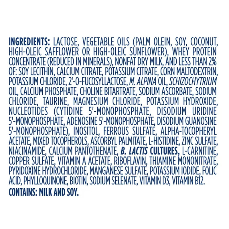 Gerber Goodstart Gentle For Complete Nutrition & Comfort Infant Formula with Iron, 12.7 oz., 5000022901, Ingredients