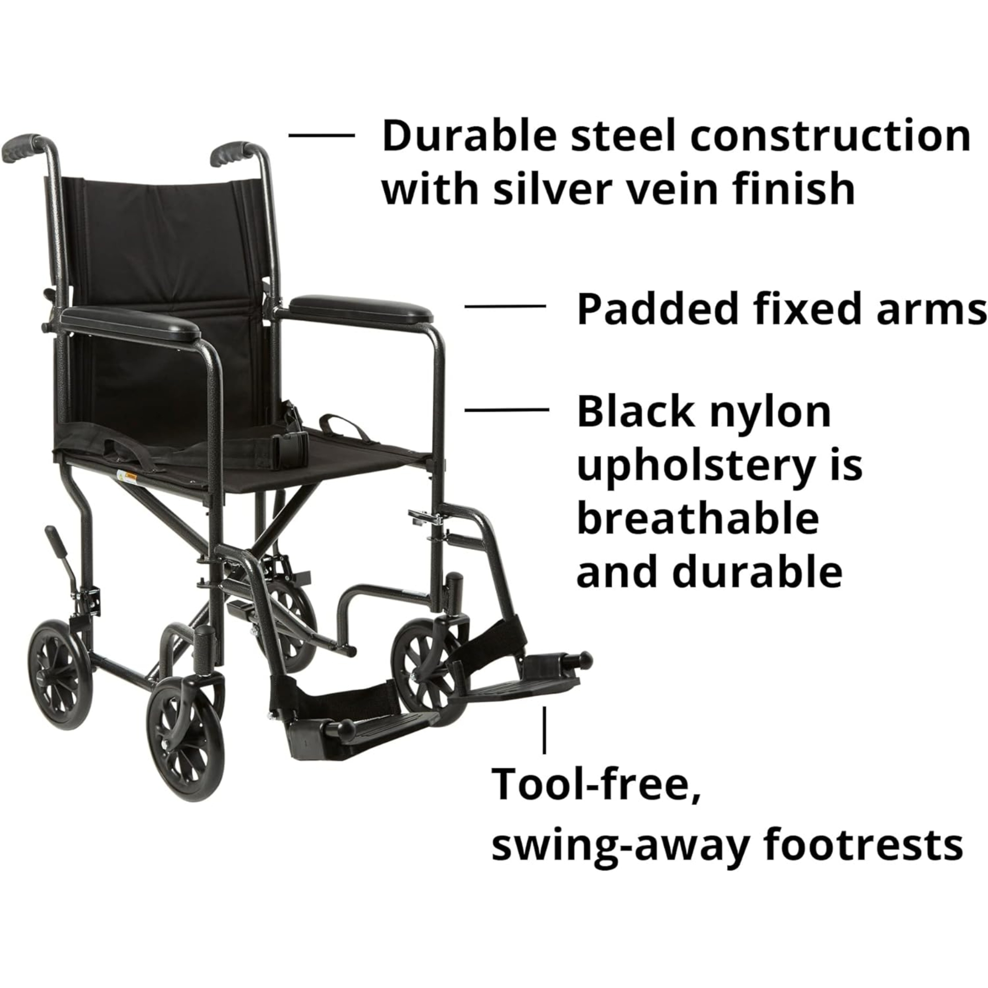 McKesson Lightweight Transport Chair