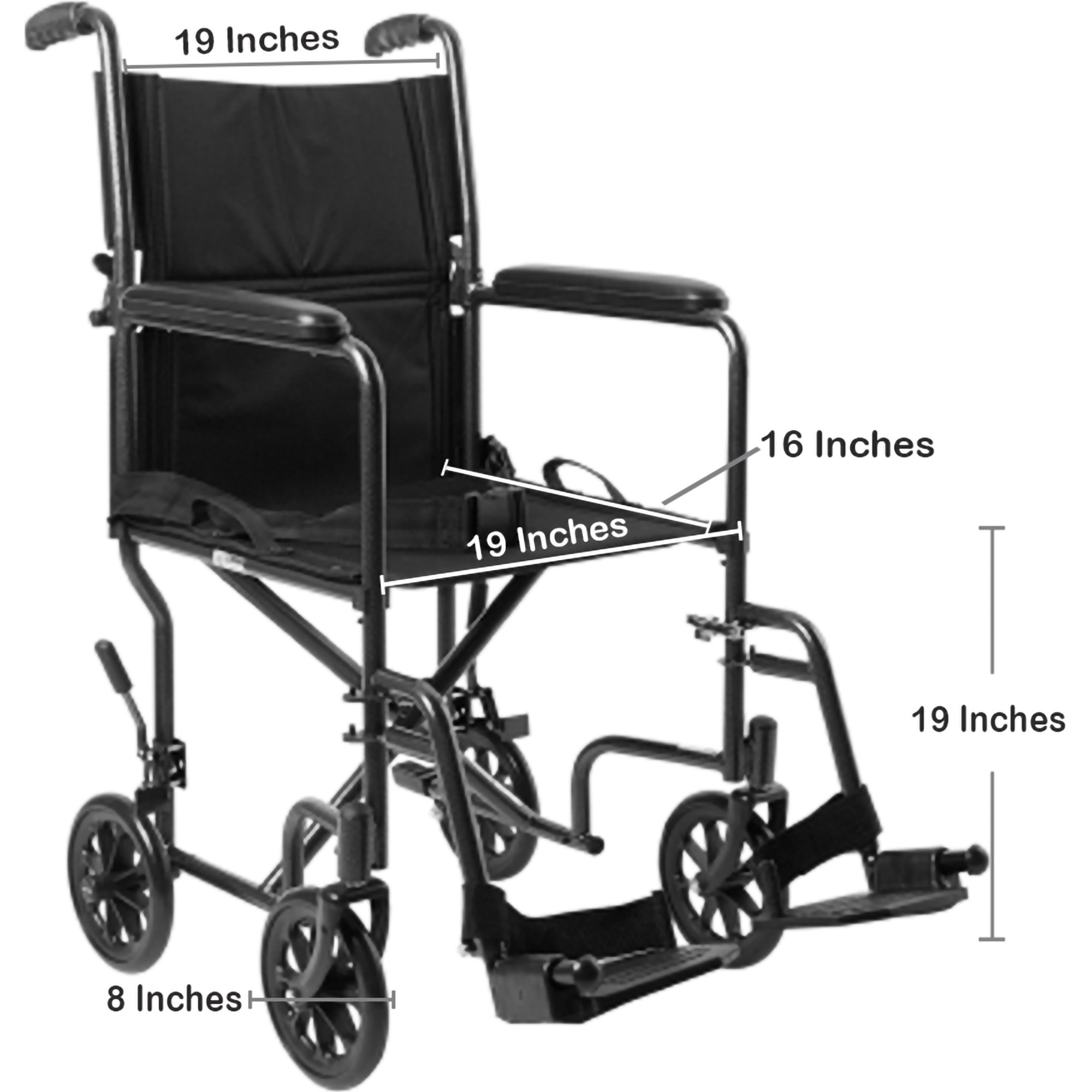 McKesson Lightweight Transport Chair