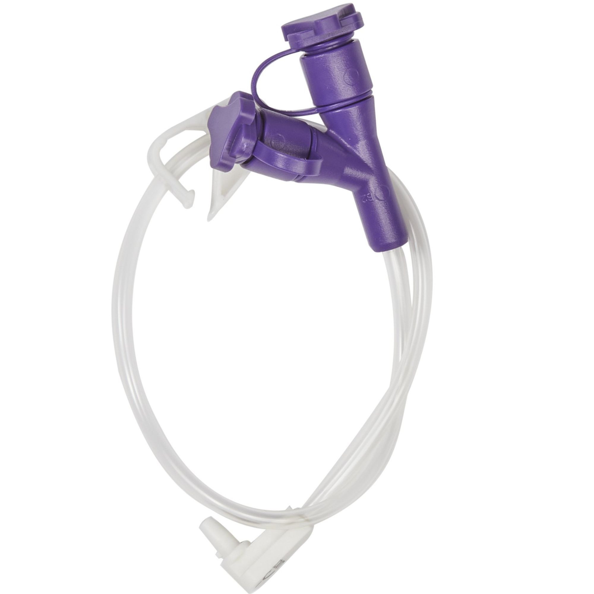 McKesson Dual ENFit Port Extension Feeding Set, Right Angle, 12"