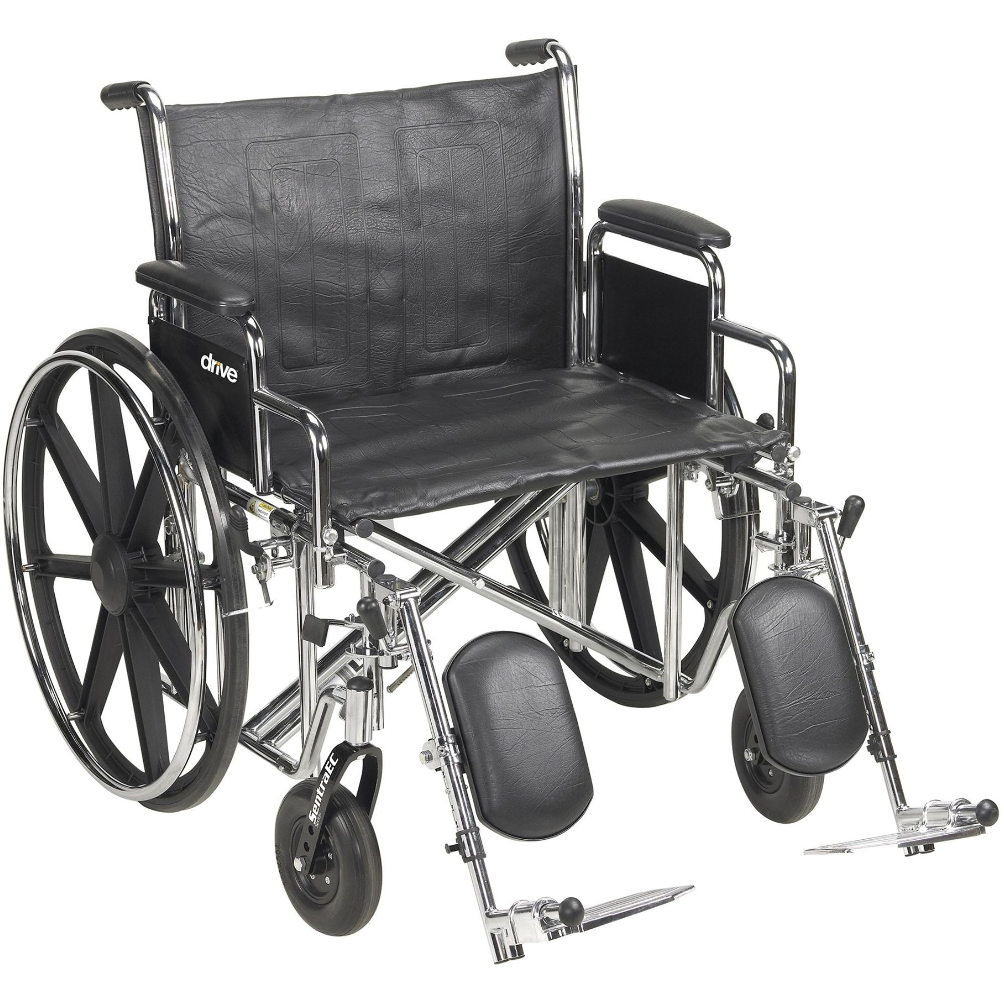 McKesson Bariatric Wheelchair with Swing-Away Elevating Legrest, 146-STD22ECDDA-SF, 22" Seat - 1 Each