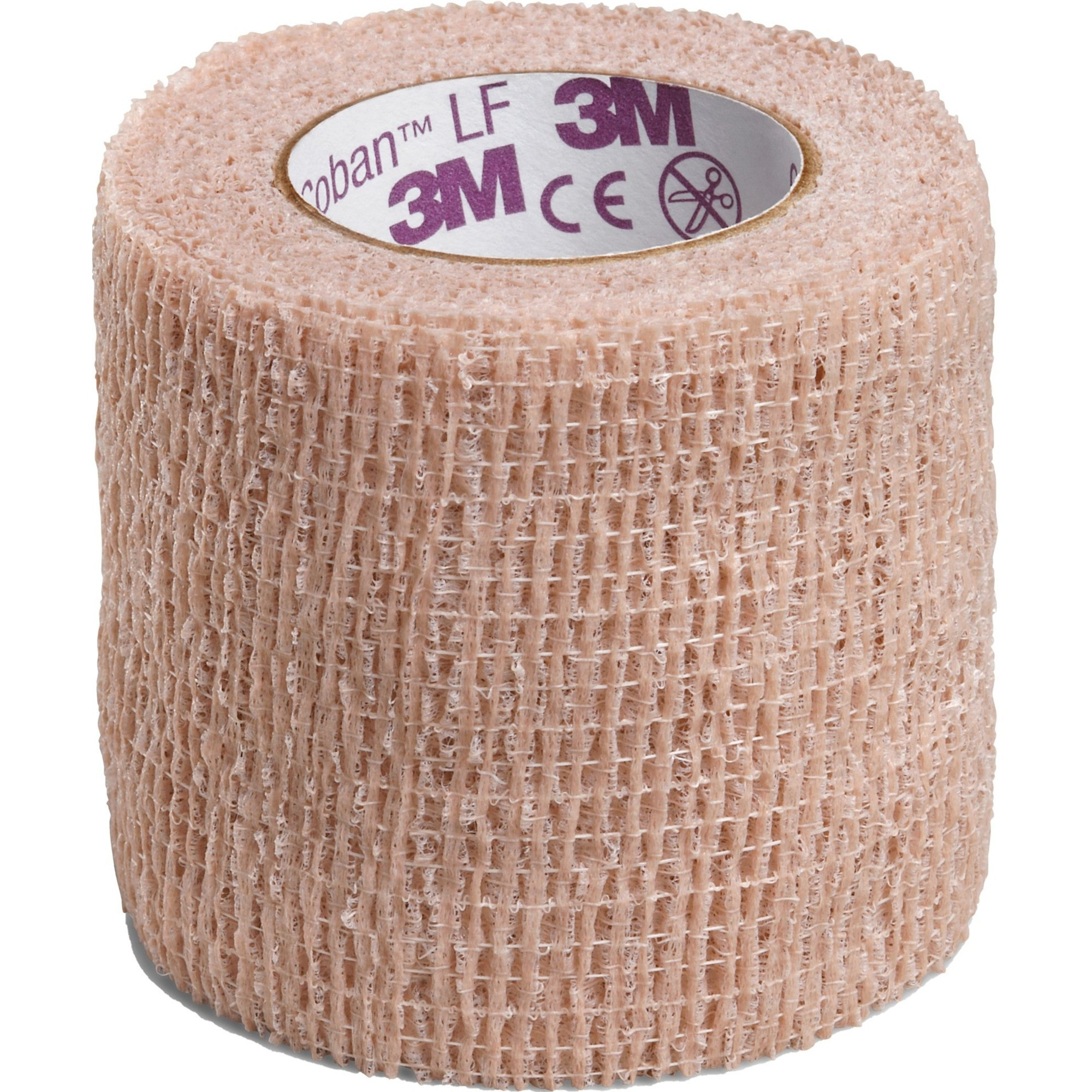 3M Coban LF Cohesive Bandage, Standard Compression, Self-adherent Closure, 2" X 5 yds