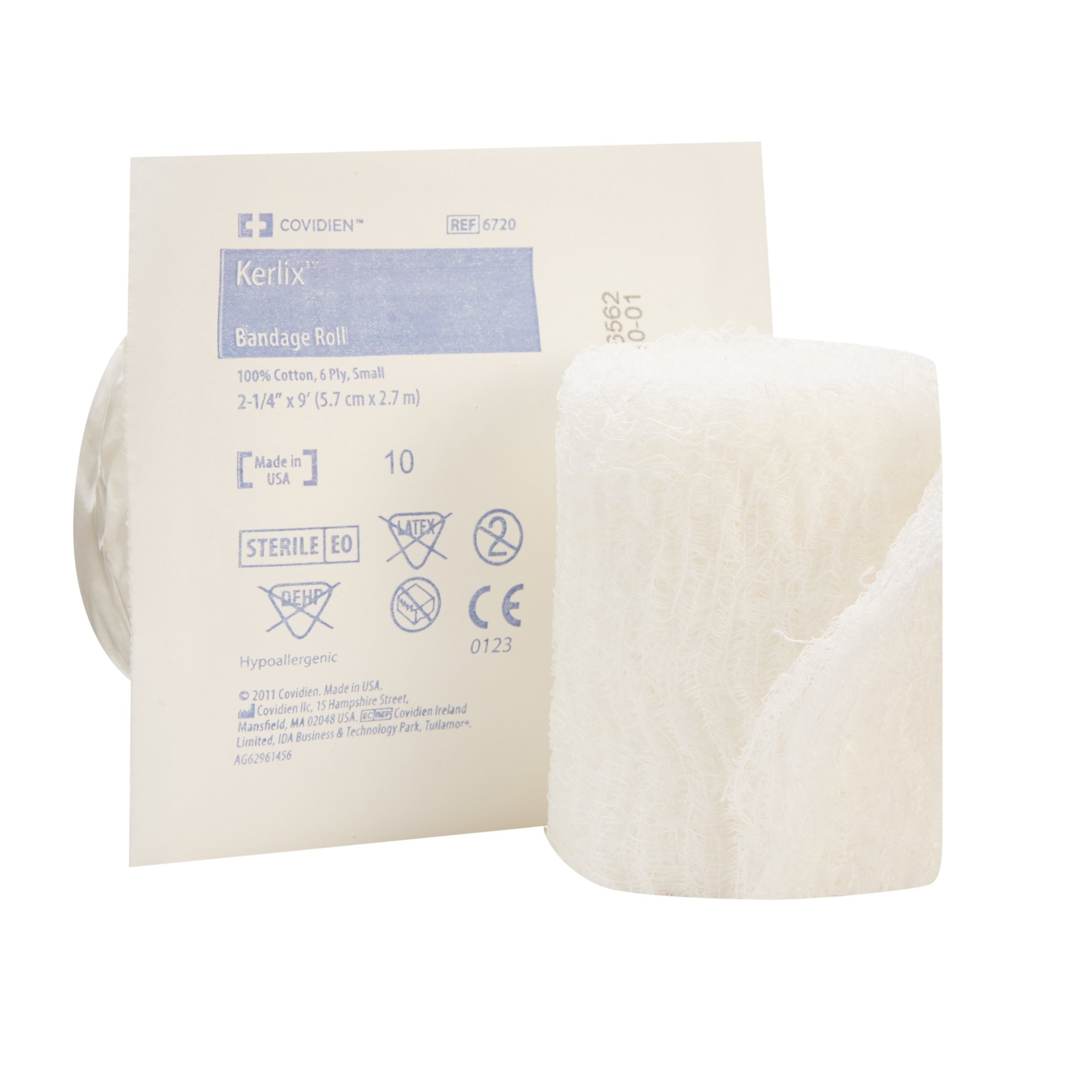 Cardinal Kerlix Sterile Fluff Bandage Roll, 2.25" X 3 yd, 6720-, Case of 96