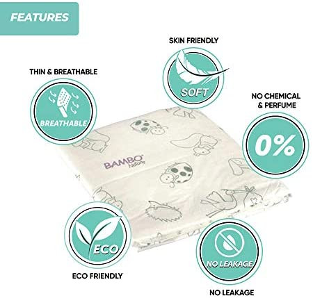 Bambo Nature Breathable Changing Mats, Light Absorbency
