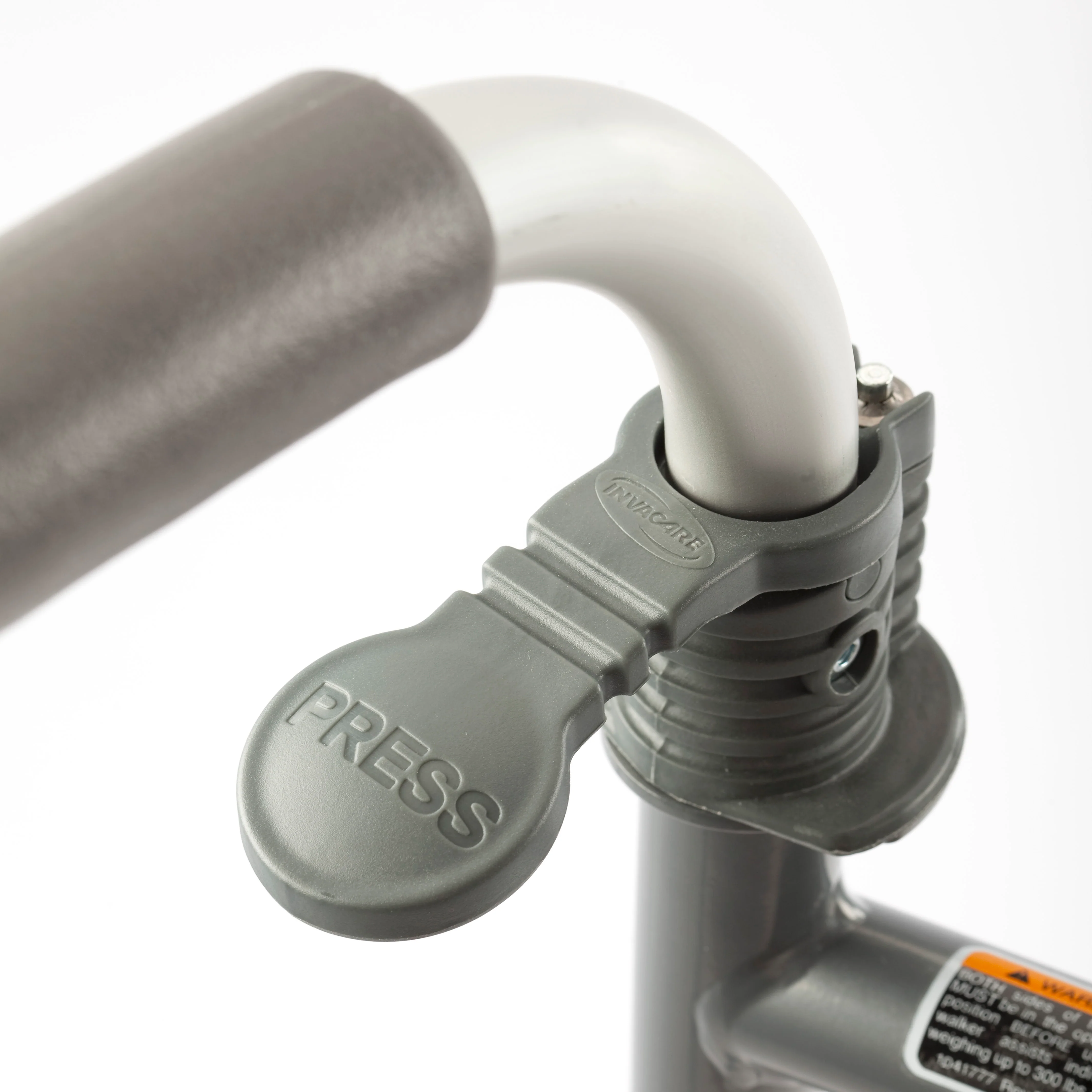 Invacare Dual Release Adjustable Height Folding Walker, 562150, 1 Each