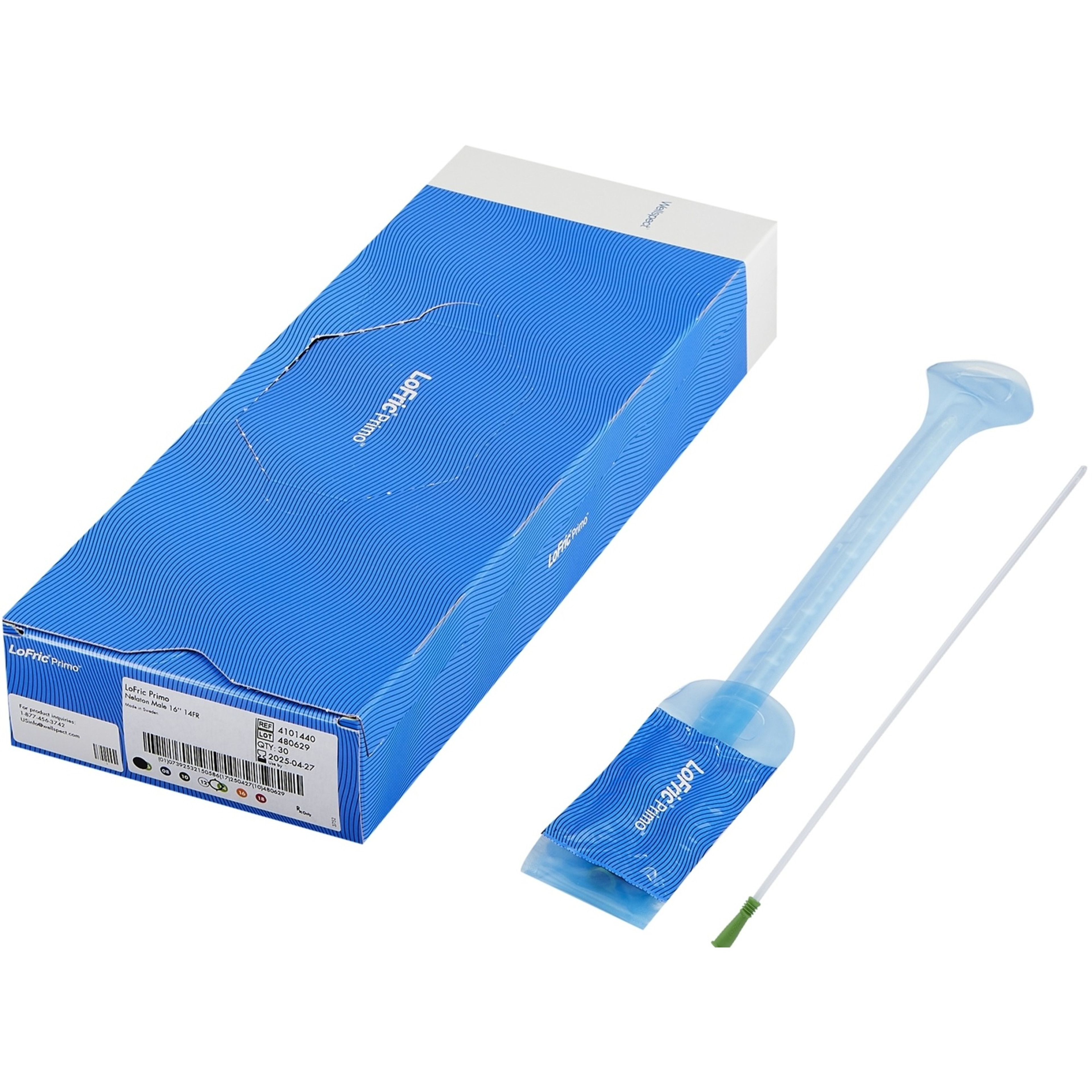 LoFric Primo Male Urethral Catheter, Straight Tip