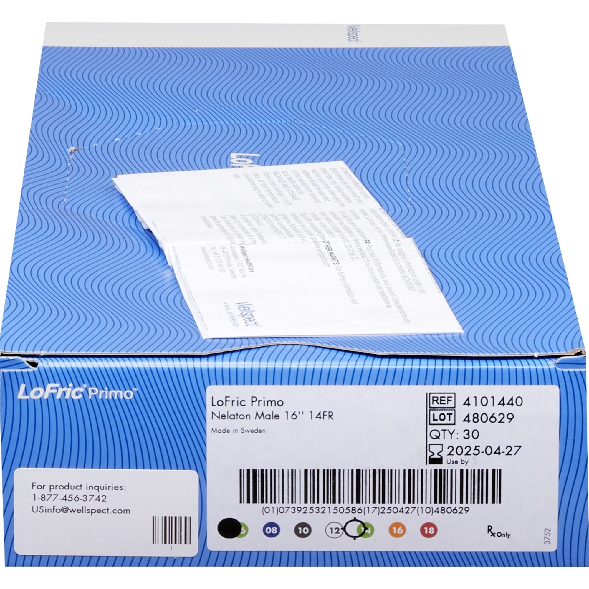 LoFric Primo Male Urethral Catheter, Straight Tip