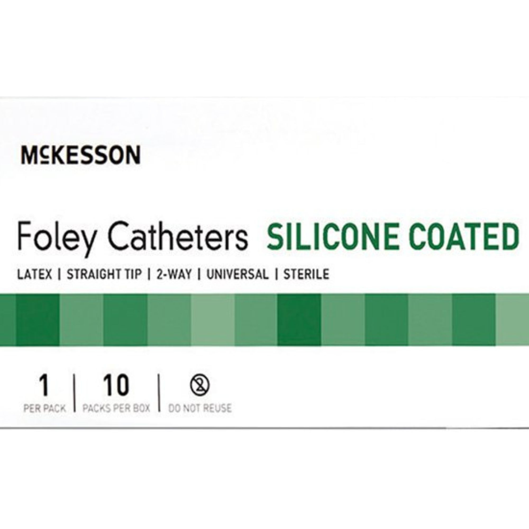 McKesson Silicone Coated Foley Catheter, Standard Tip, 5 cc
