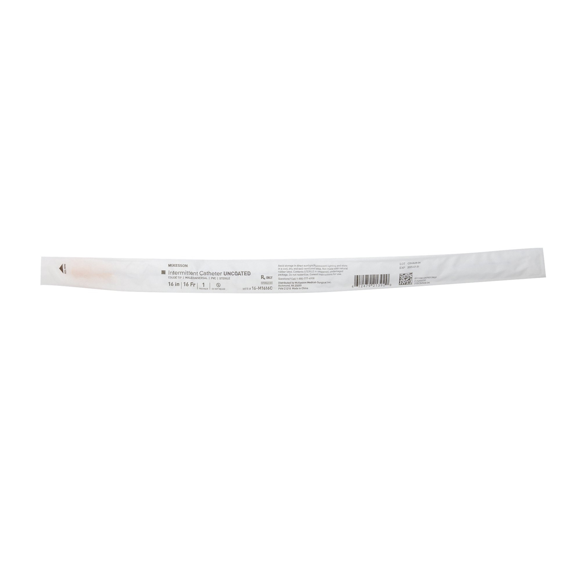 McKesson Male Intermittent Catheters, Coude Tip