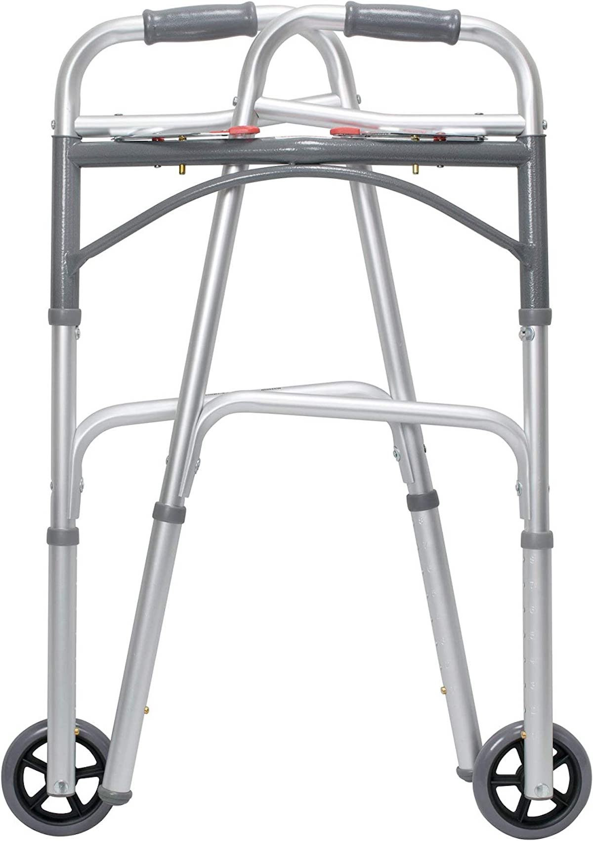 McKesson Adjustable Height Steel Walker, 32-39"