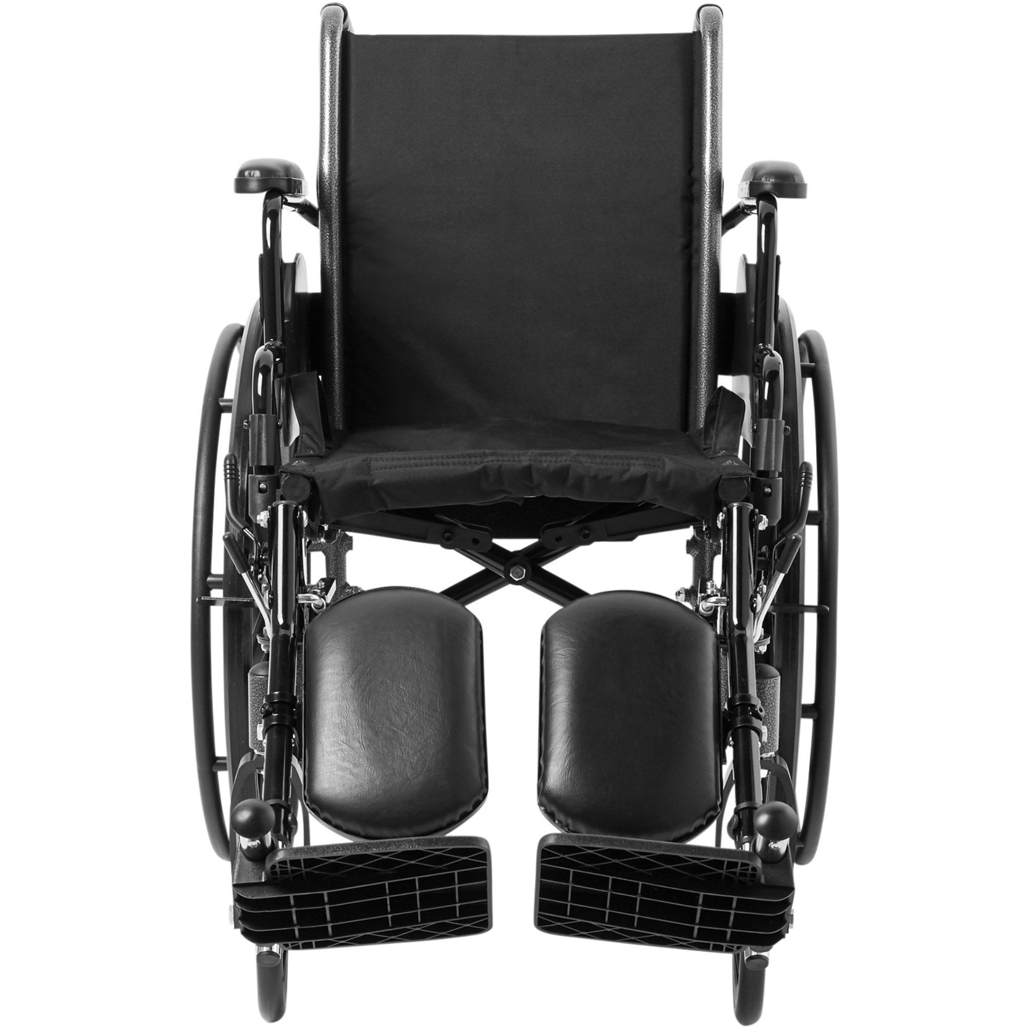 McKesson Manual Wheelchair, Flip Back, Detachable and Adjustable Height Desk Arm, Elevating Legrests, 146-K318ADDA-ELR, 18" Seat - 1 Each