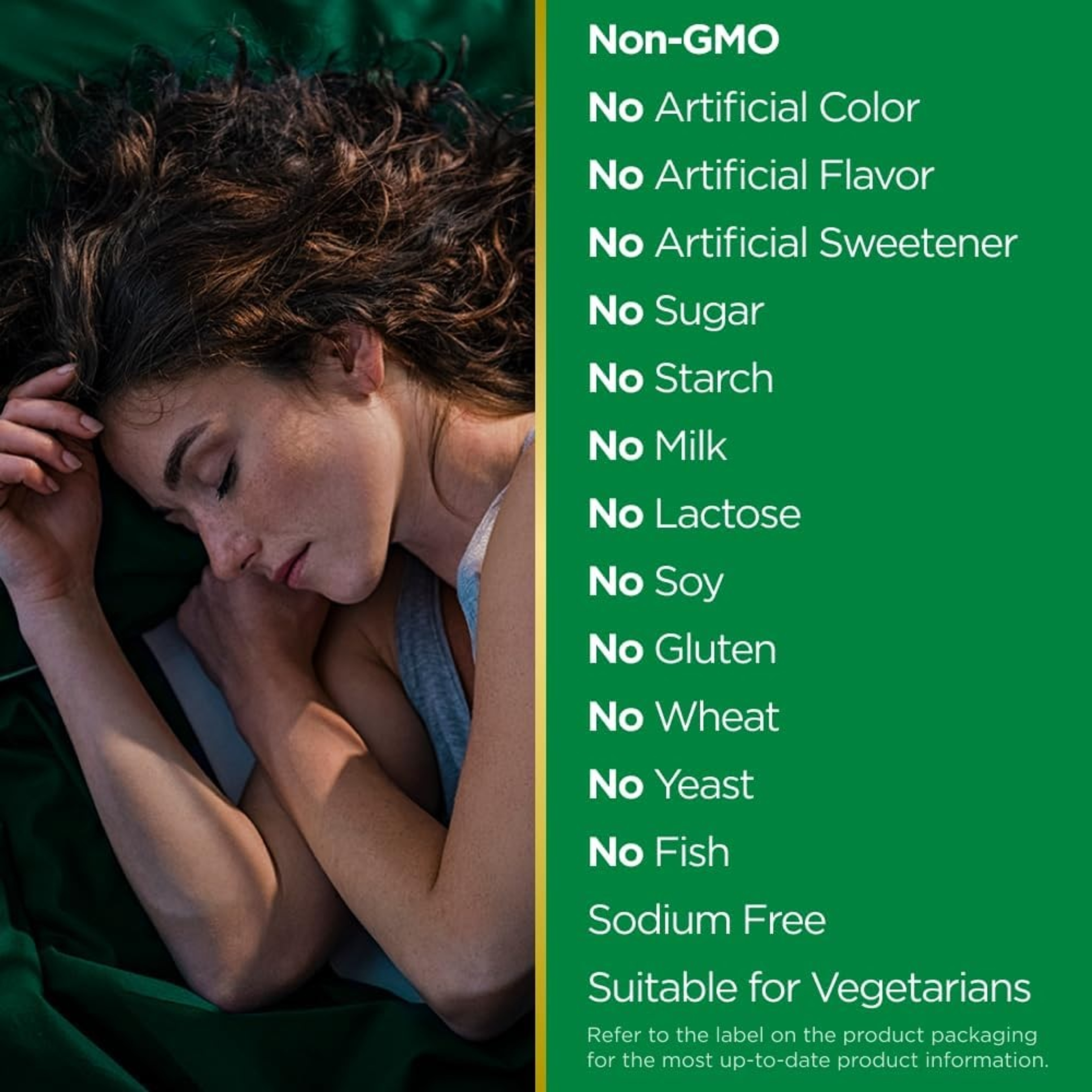 Nature's Bounty Sleep Health Melatonin, 1 mg, 180 Tablets