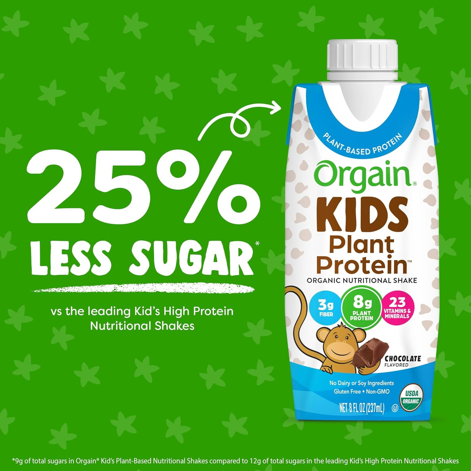 Orgain Kids Plant Protein Organic Nutritional Shake, Chocolate