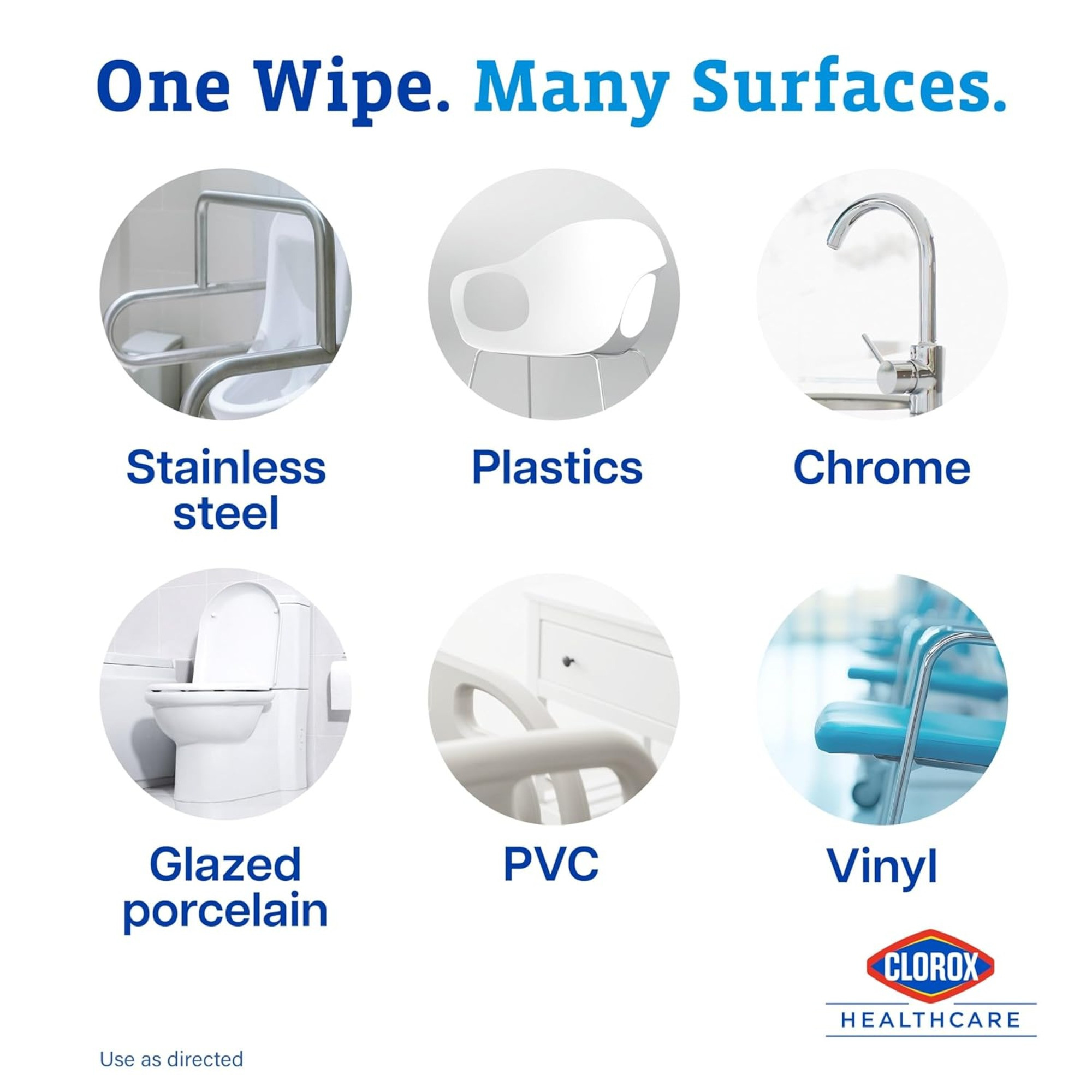 Clorox Healthcare Hydrogen Peroxide Cleaner Disinfectant Wipes, Premoistened Germicidal, 30824, Canister of 95