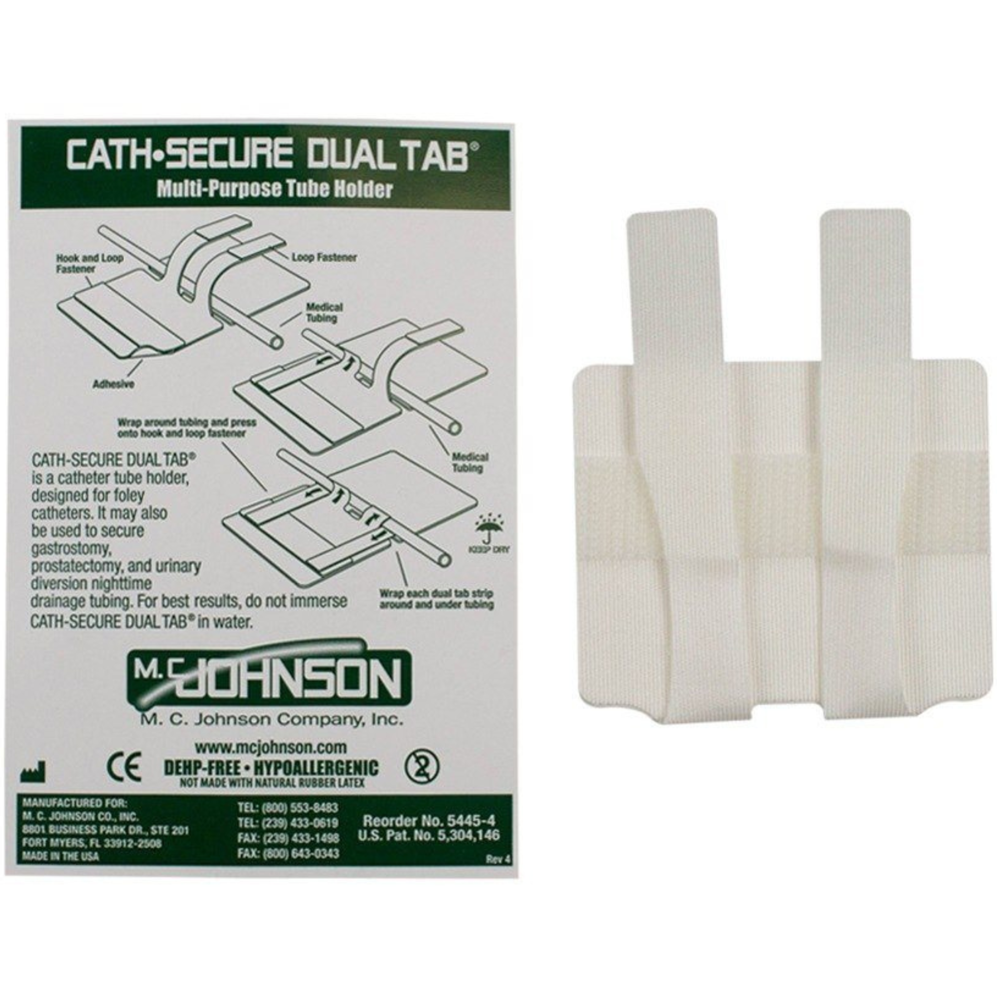 Cath-Secure Dual Tab Catheter Holder, 5445-4, 1 Each