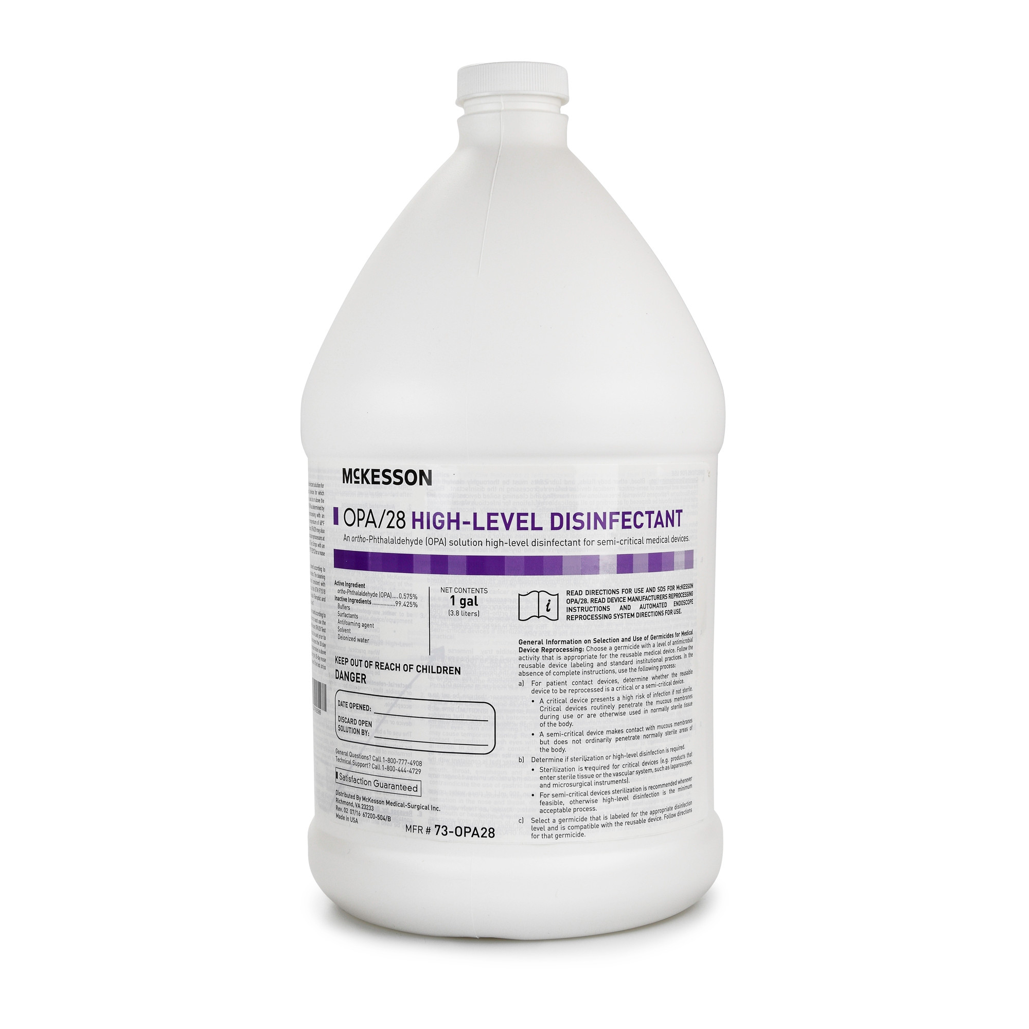 OPA High-Level Disinfectant Solution