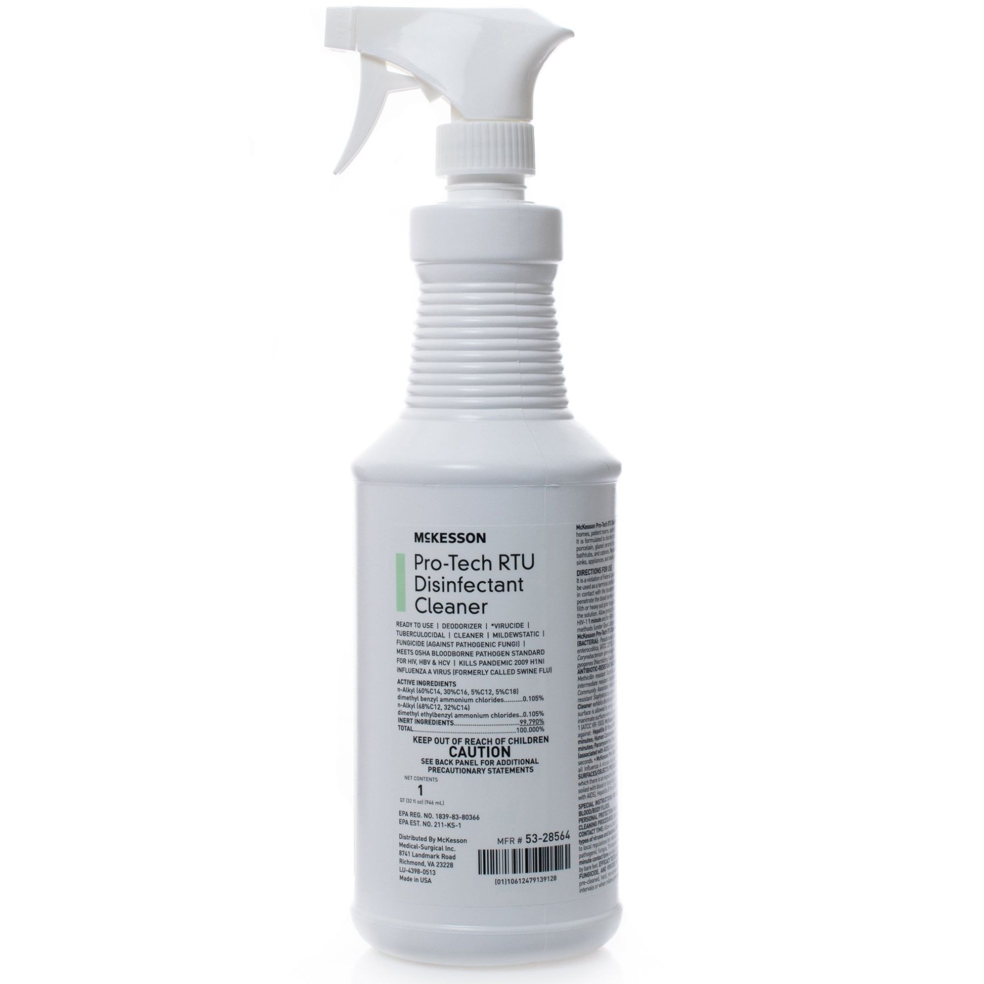 McKesson Pro-Tech RTU Disinfectant Cleaner, 53-28564, 32 oz. - 1 Each