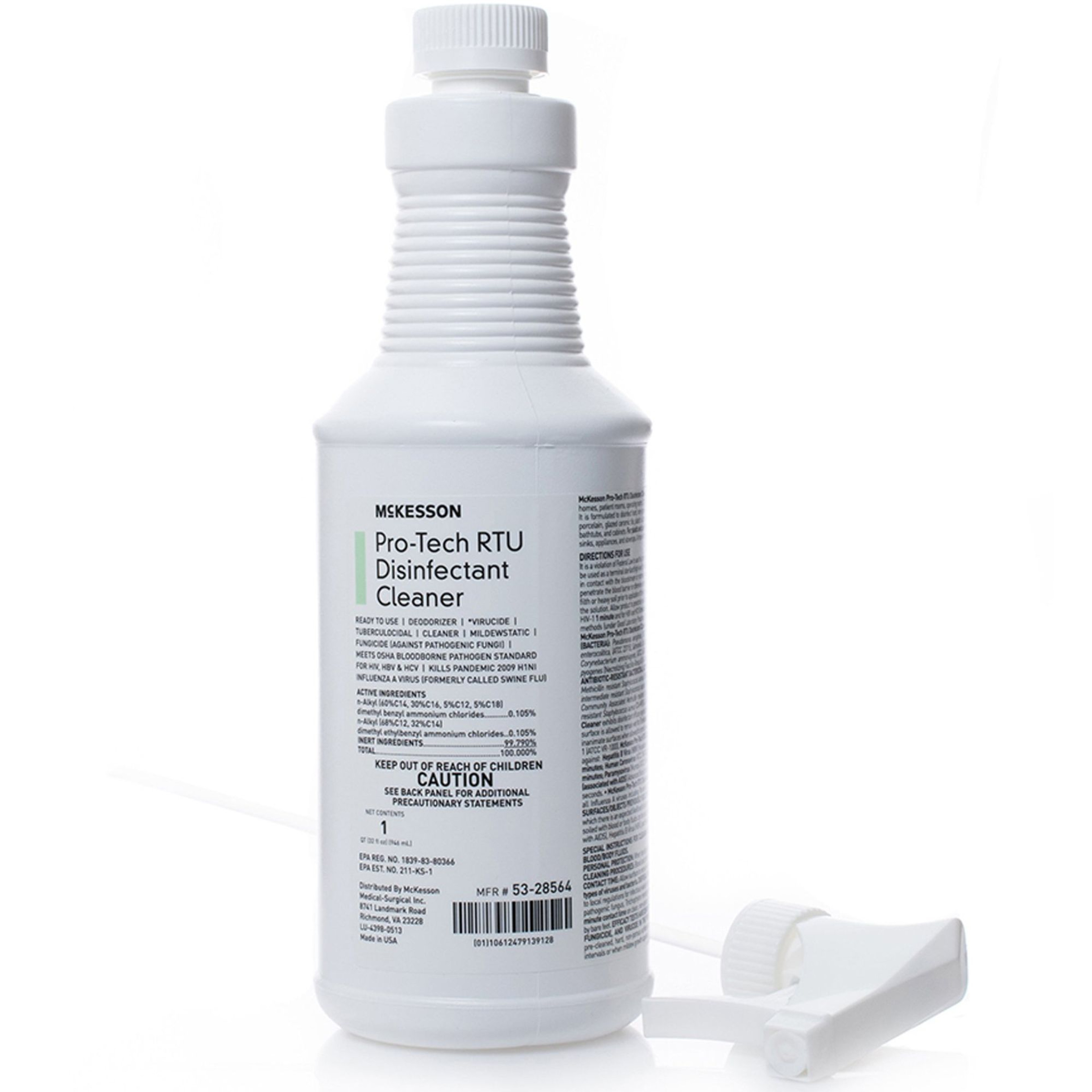 McKesson Pro-Tech RTU Disinfectant Cleaner, 53-28564, 32 oz. - 1 Each