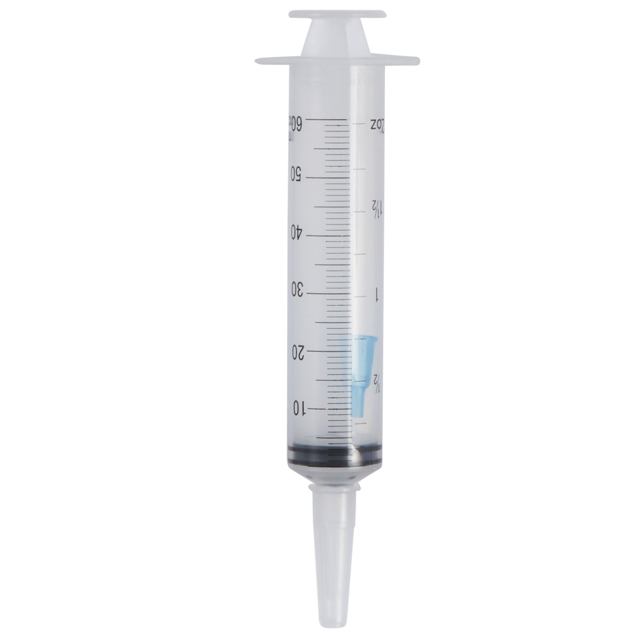 AMSure Enteral Feeding/Irrigation Flat Top Piston Syringe, Poly Pouch, Catheter Tip, 60 mL