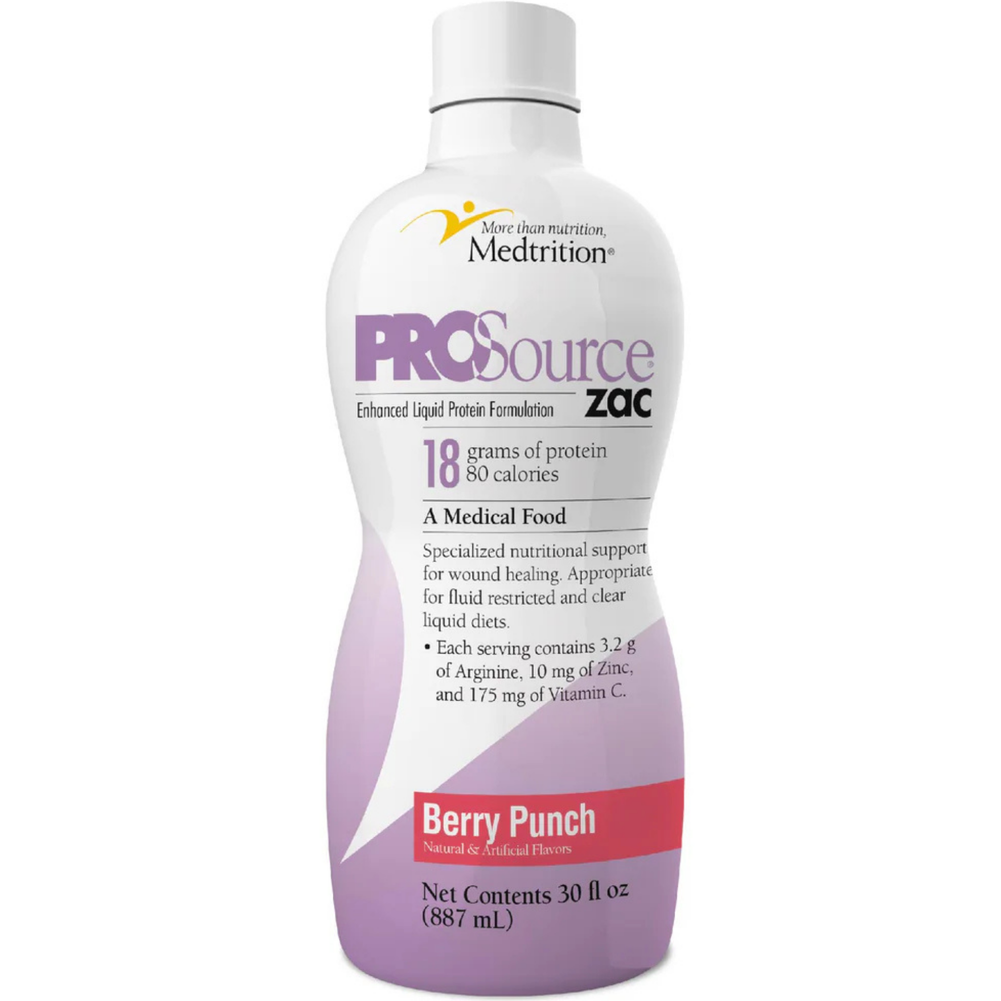 ProSource ZAC Complete Liquid Protein Supplement, Berry Punch, 30 oz.