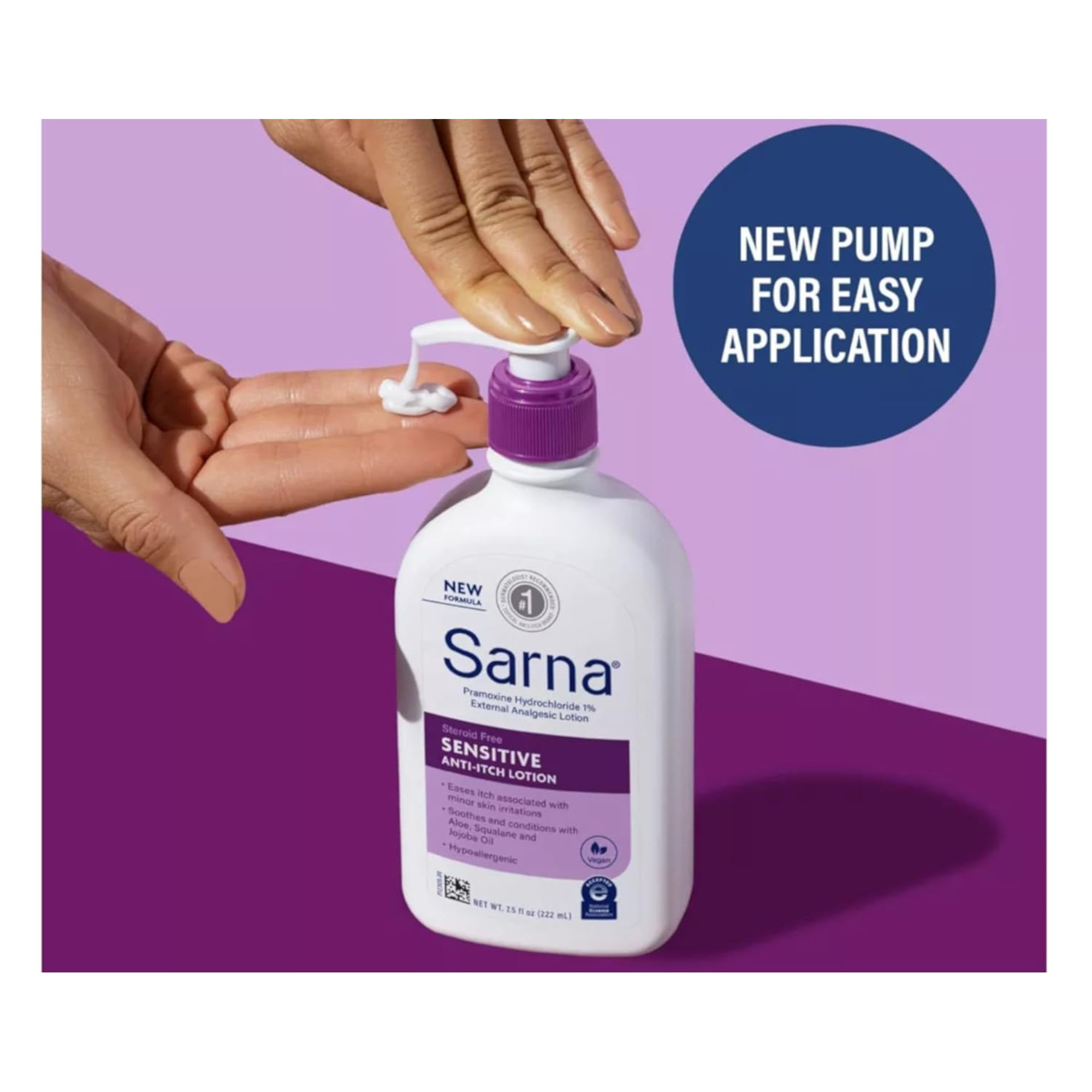 Sarna Sensative Itch Relief 1% Strength Lotion 7.5 oz., 30316023075, 1 Each