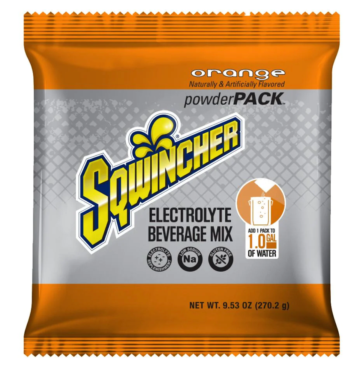 Sqwincher PowderPack Professional Grade Hydration Electrolyte Replenishment Drink Mix, Assorted Flavors, 9.53 oz., X384-MC600, Box of 20
