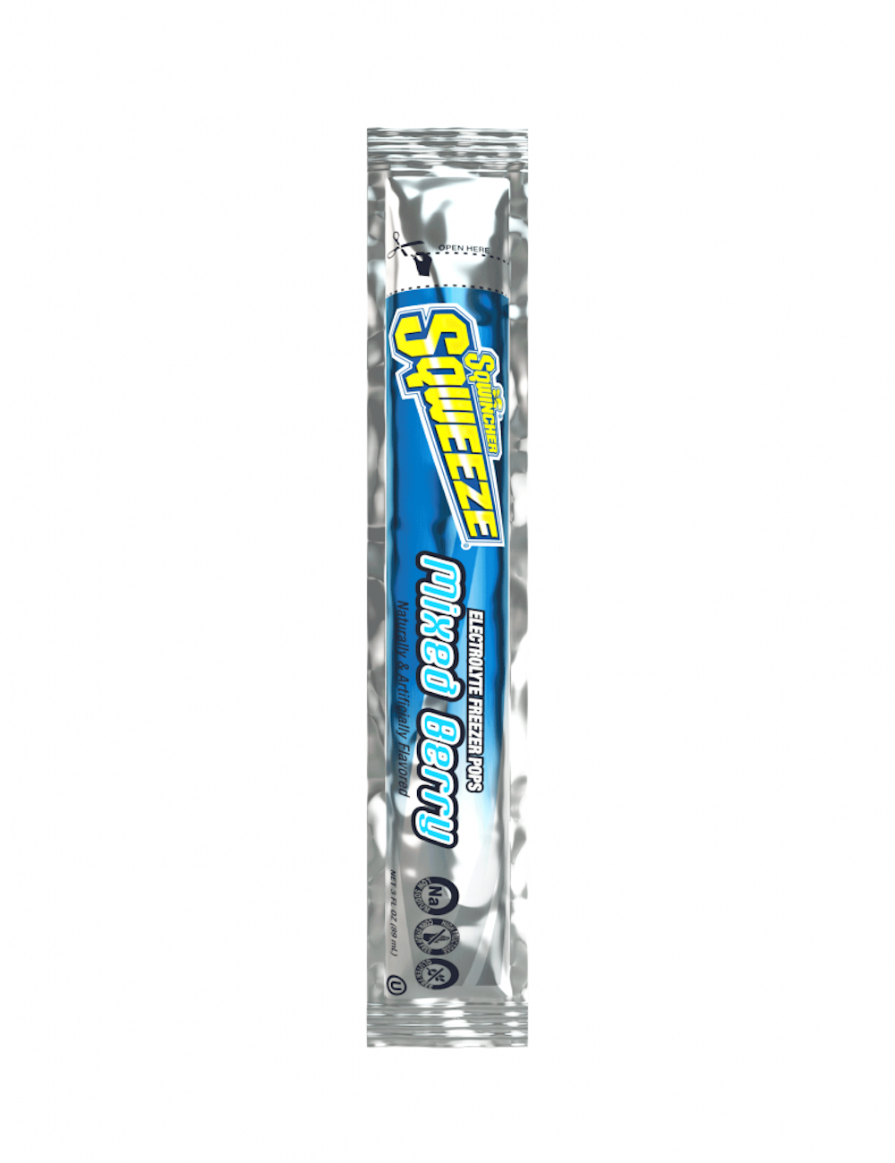 Sqwincher Squeeze Electrolyte Freezer Pops, Assorted Flavors, 3 oz., X352-W7600, Case of 150 (15 Bags)