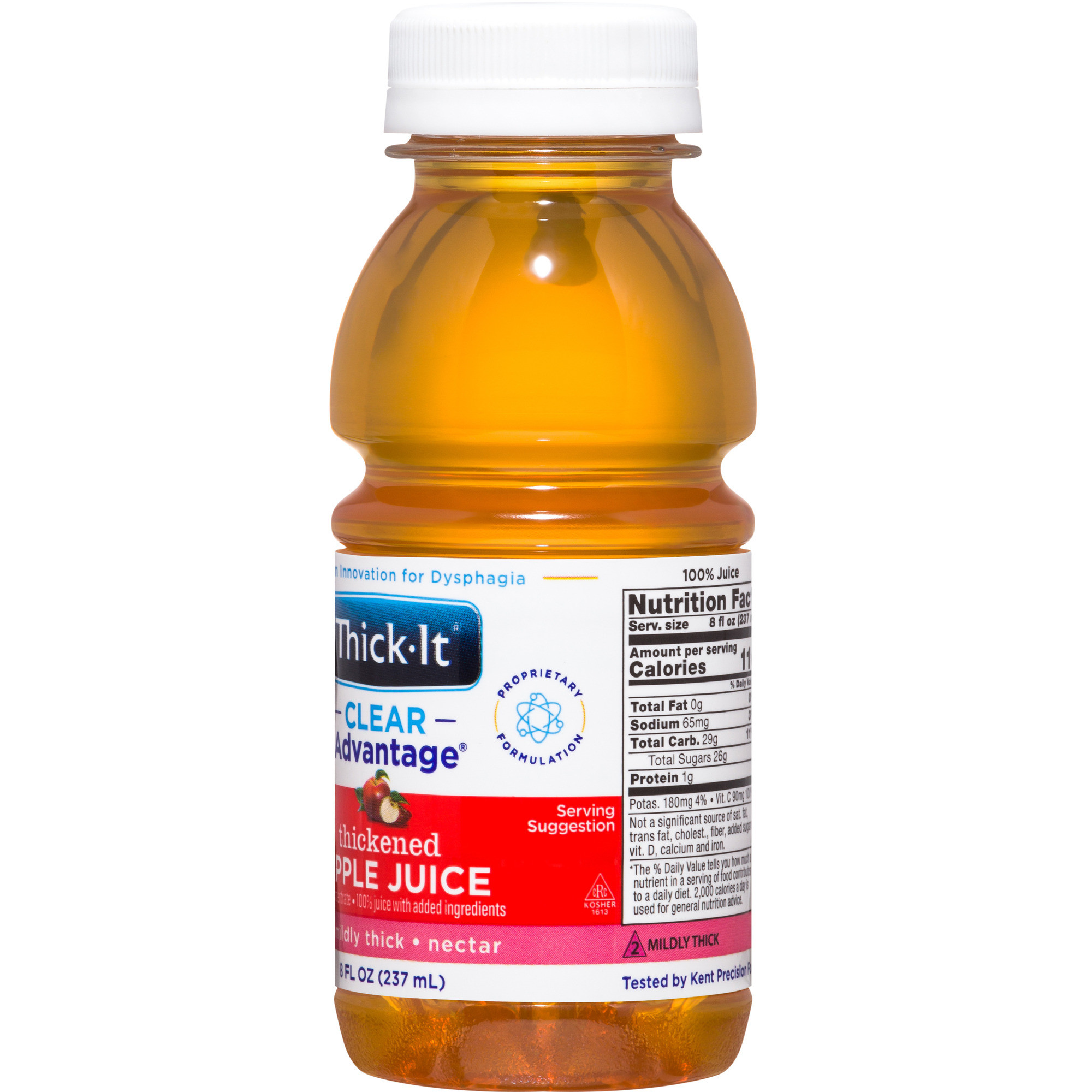 Thick-It Clear Advantage Thickened Apple Juice, Nectar Consistency, Mildly Thick, 8 oz.