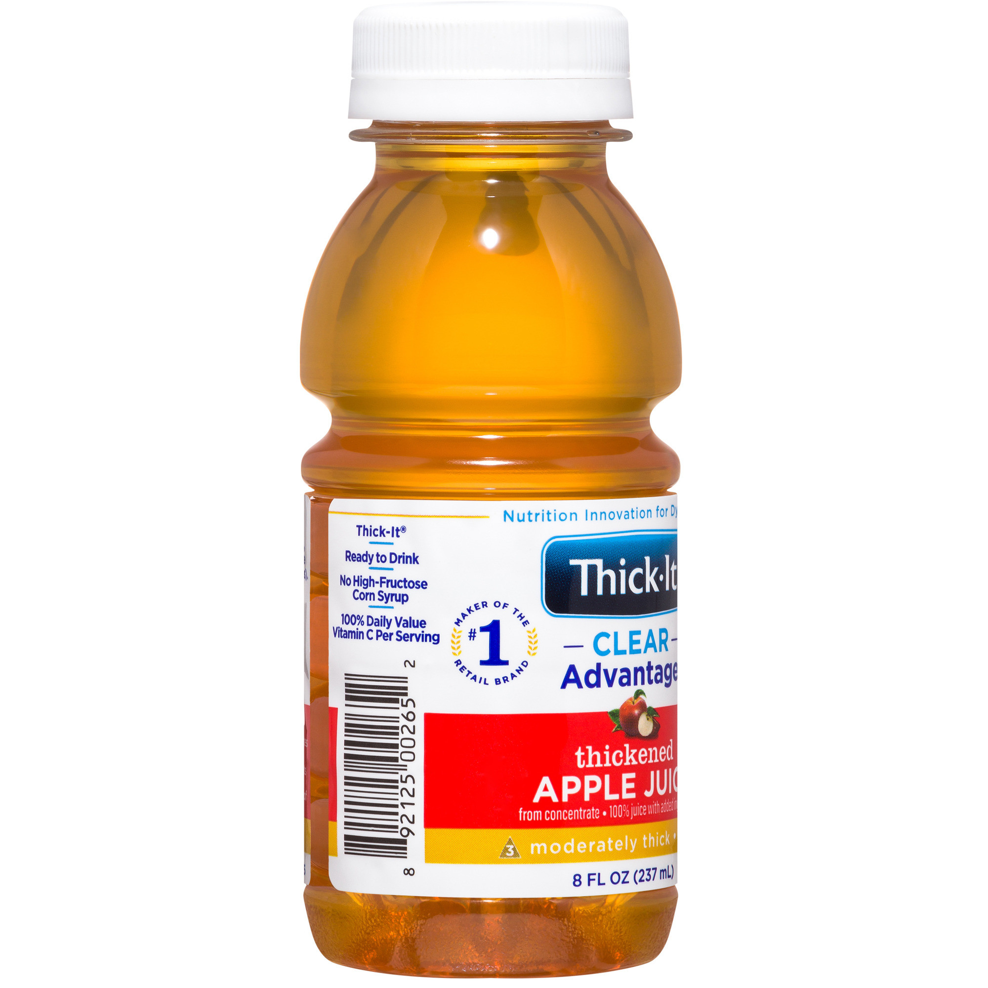 Thick-It Clear Advantage Thickened Apple Juice, Honey Consistency, Moderately Thick, 8 oz.