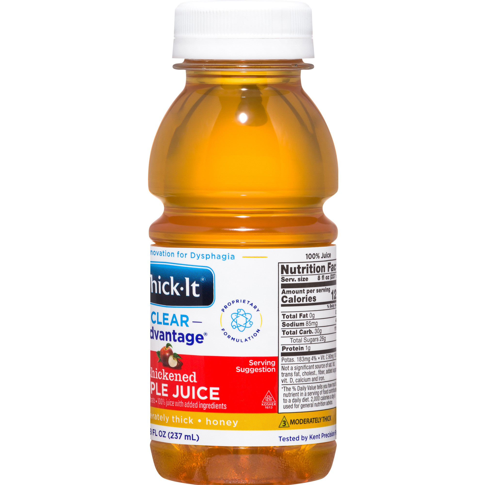 Thick-It Clear Advantage Thickened Apple Juice, Honey Consistency, Moderately Thick, 8 oz.
