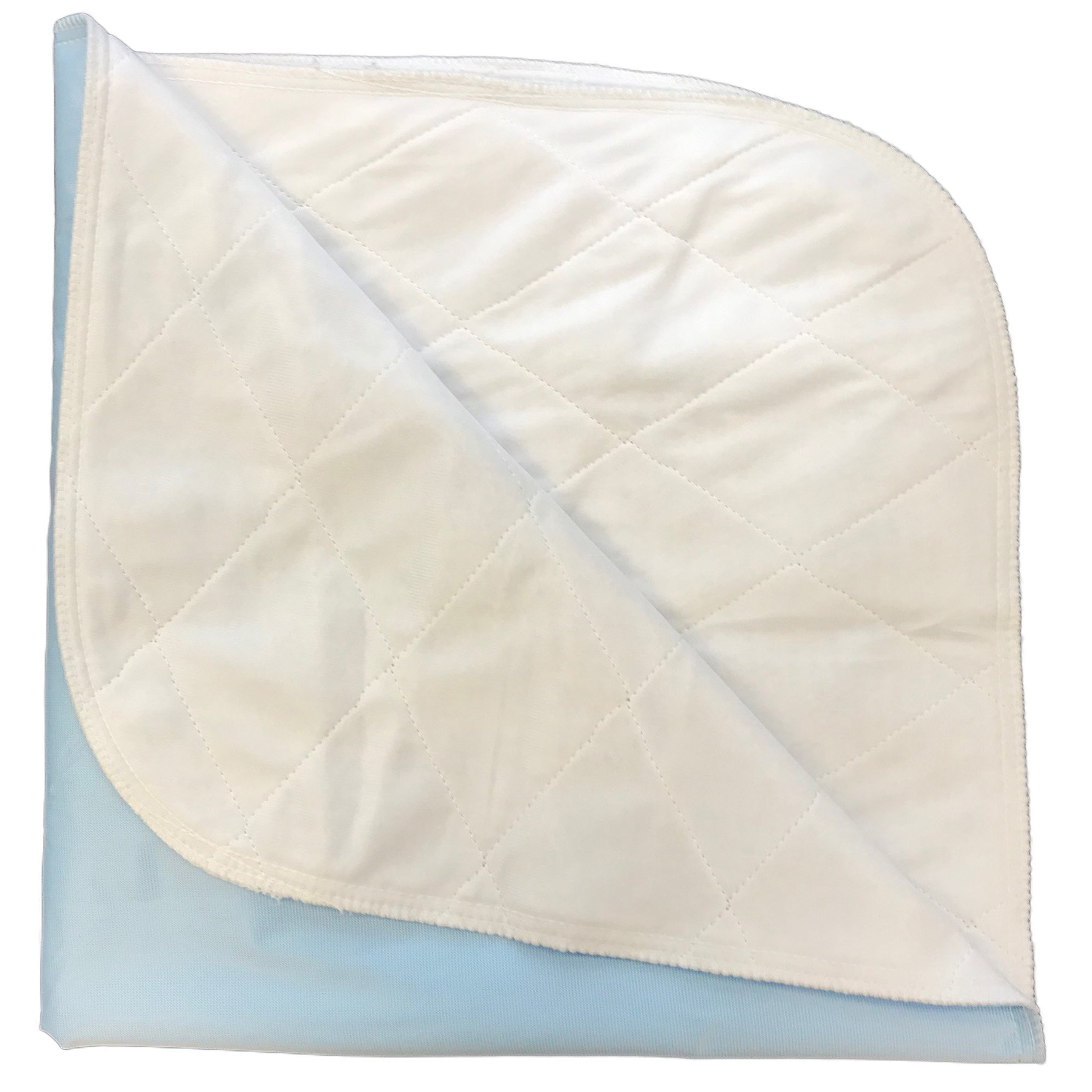 Beck's Classic Brushed Polyester Reusable Underpad, Blue, Moderate Absorbency, FL7136HB, Pack of 12
