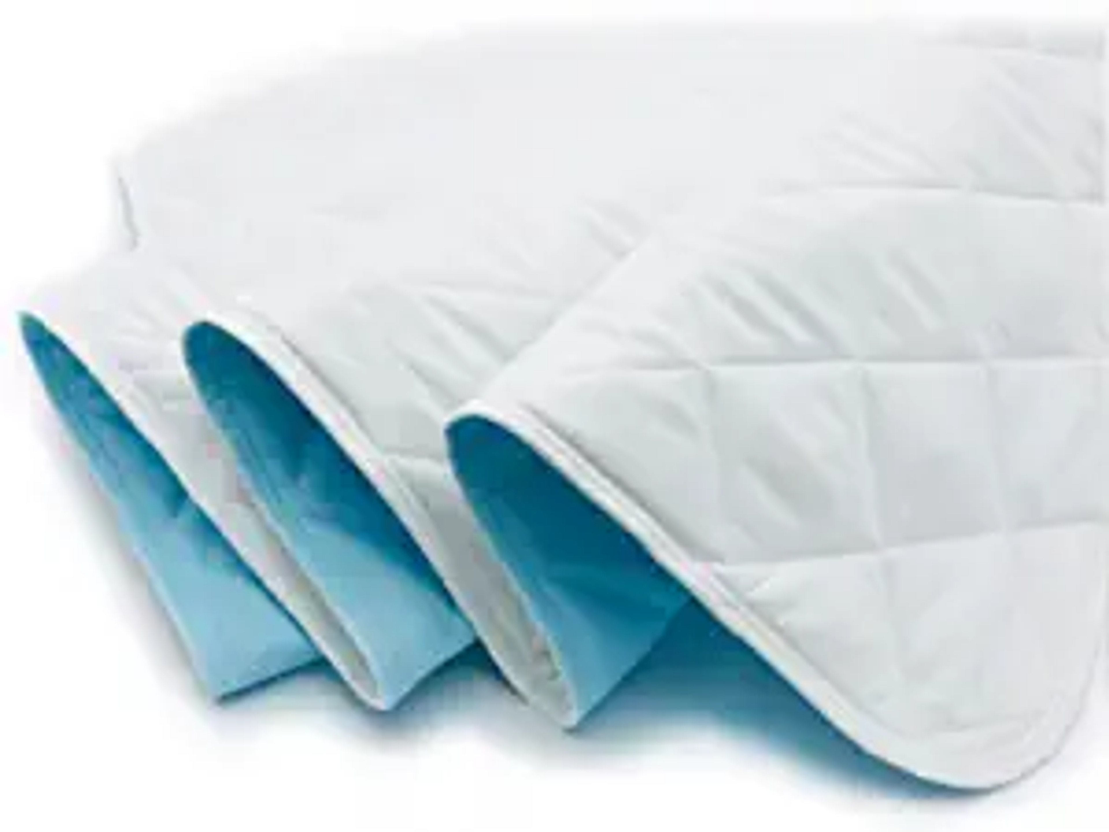 Beck's Classic Brushed Polyester Reusable Underpad, Blue, Moderate Absorbency